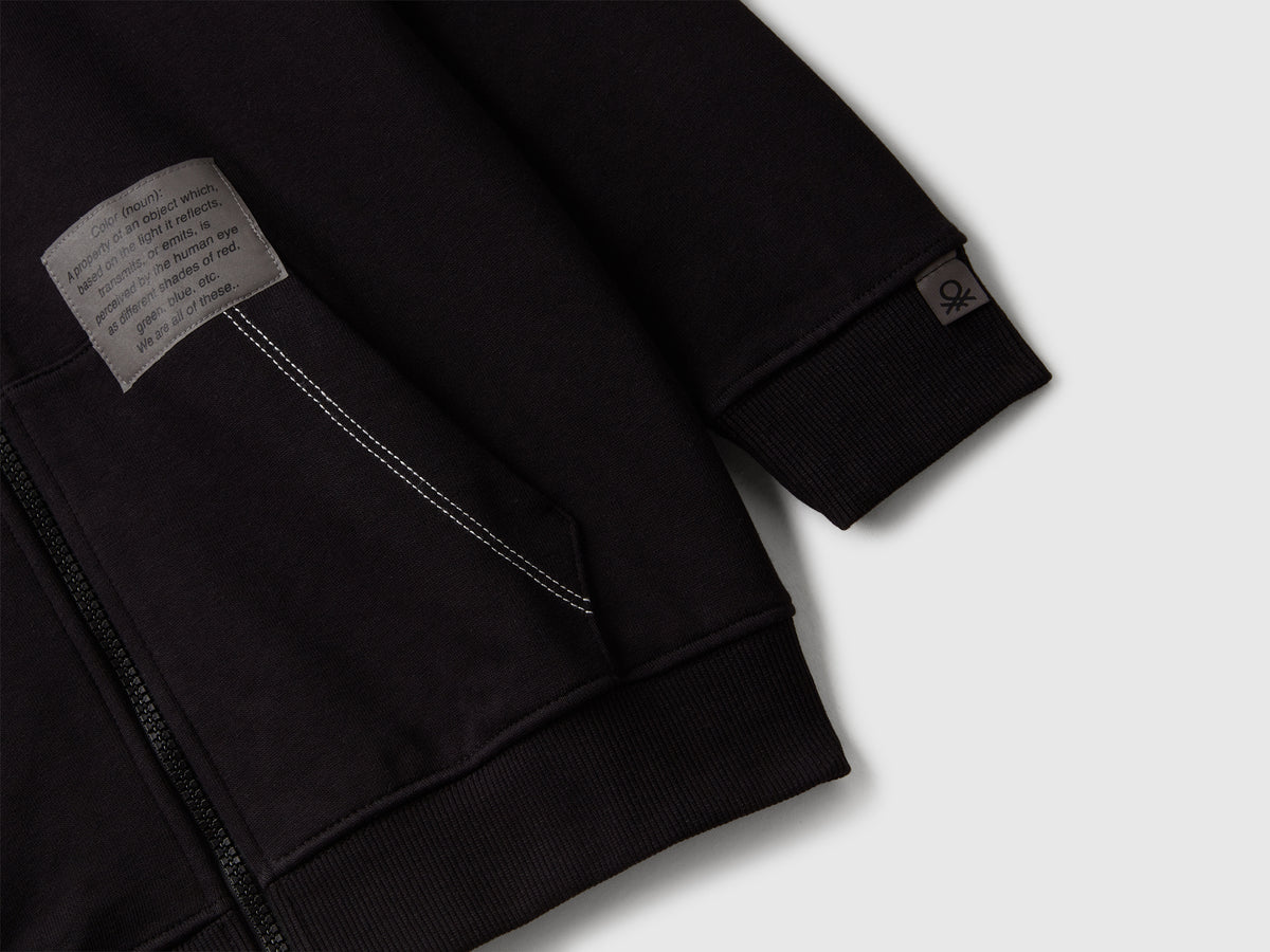 Felpa over fit con zip