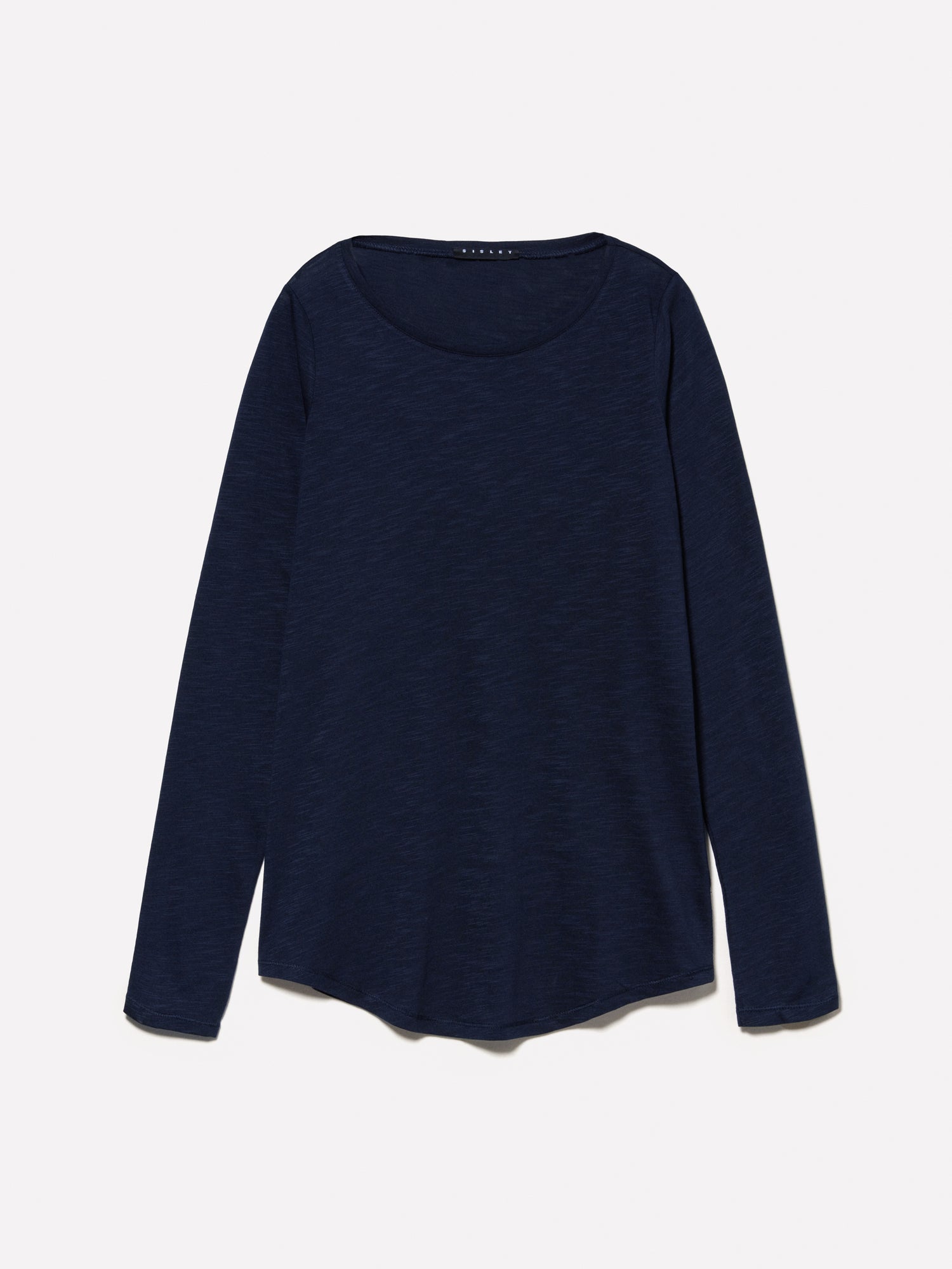 T-shirt a maniche lunghe da donna blu scuro | Sisley Outlet