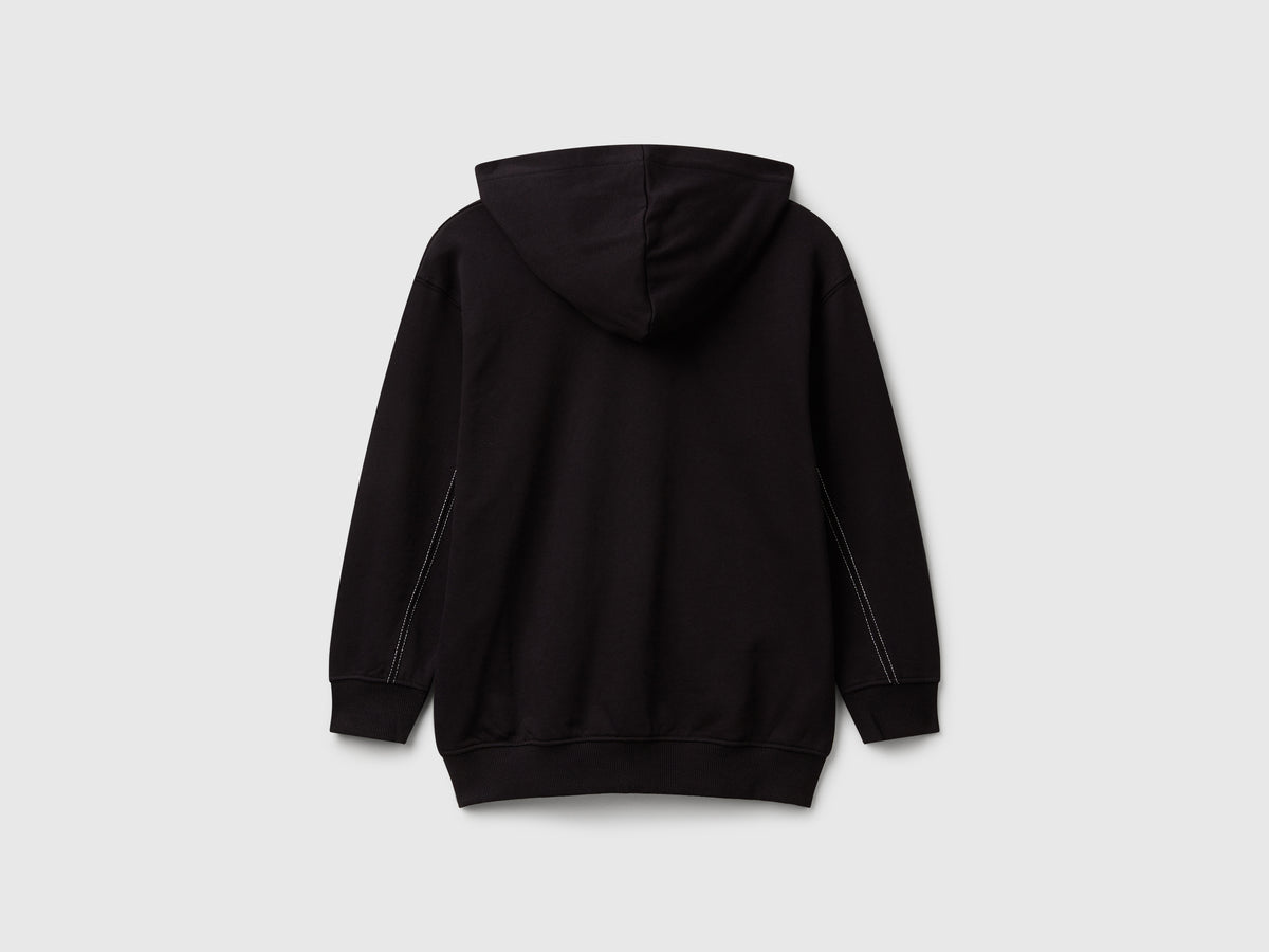 Felpa over fit con zip