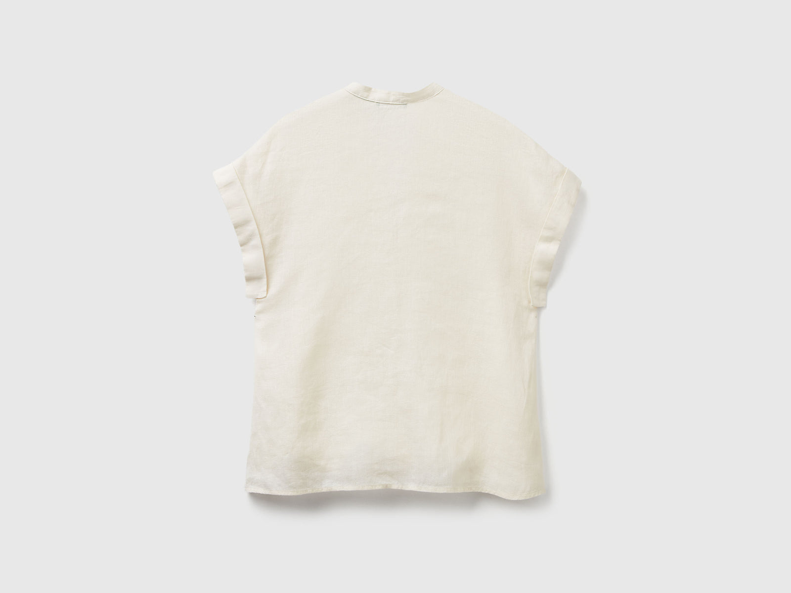 Blusa con scollo a V da donna bianco panna 2 | Benetton Outlet