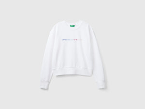 Felpa 100% cotone con stampa logo