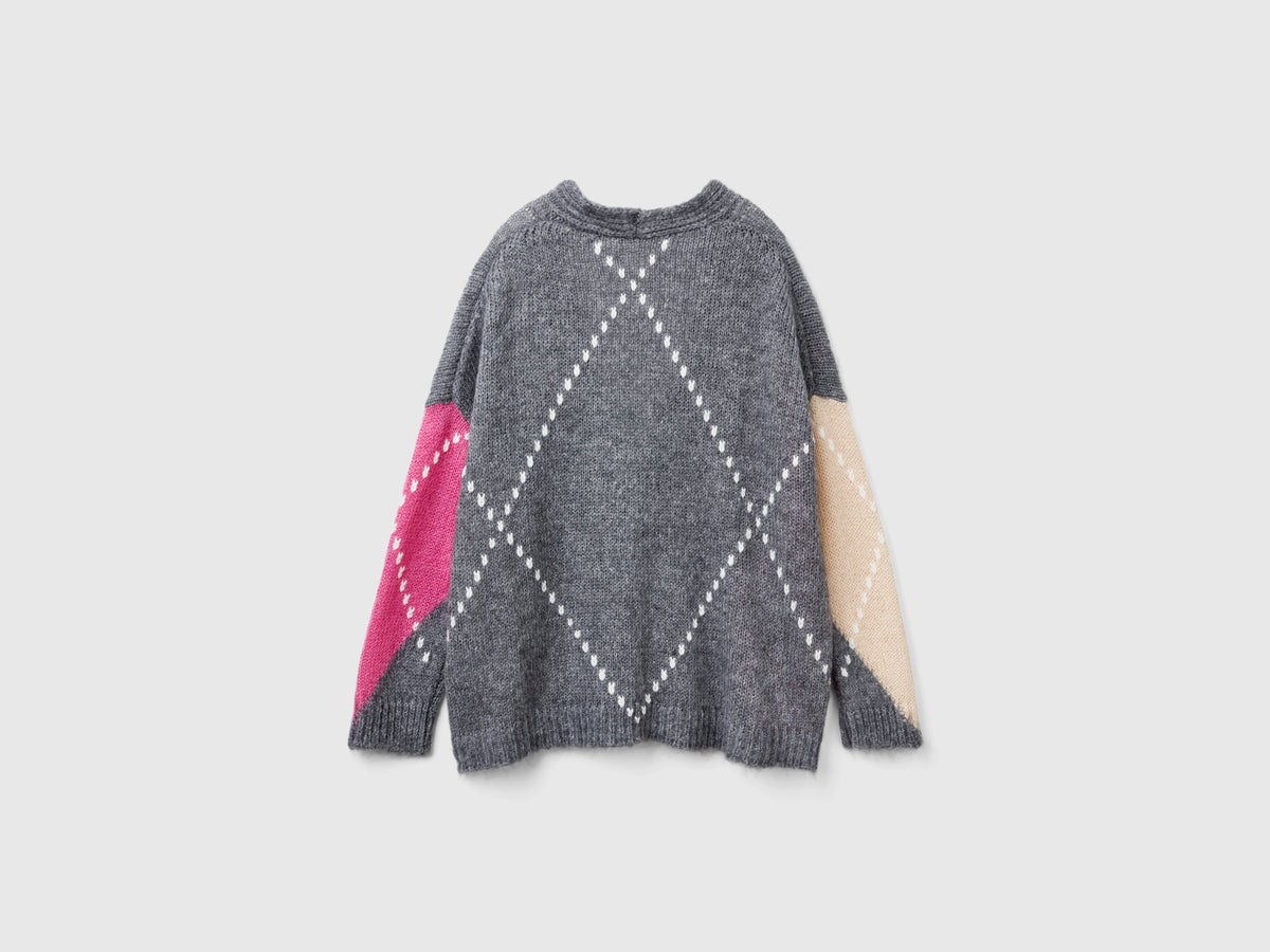 Cardigan boxy fit in misto mohair