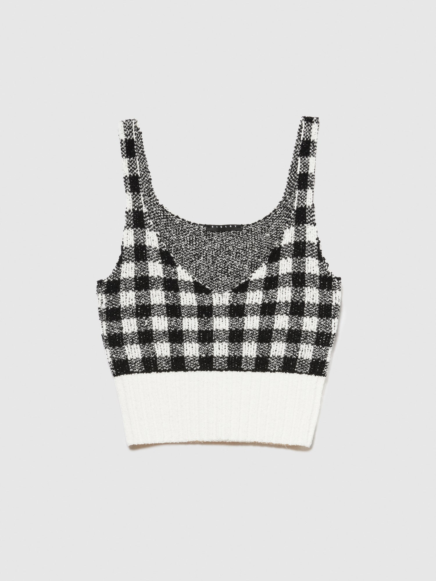 Top stampa vichy da donna multi-color | Sisley Outlet