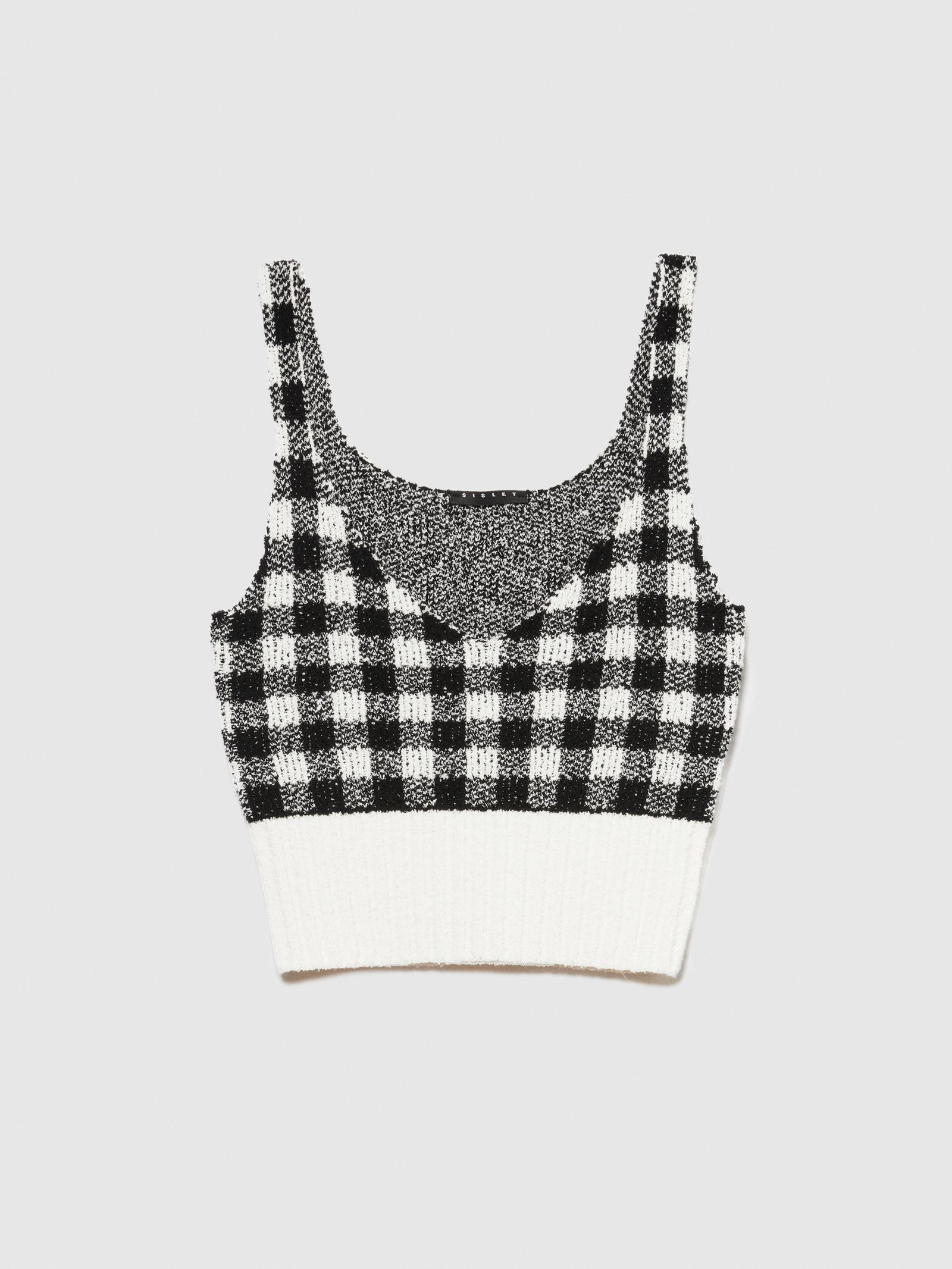 Top stampa vichy da donna multi-color | Sisley Outlet