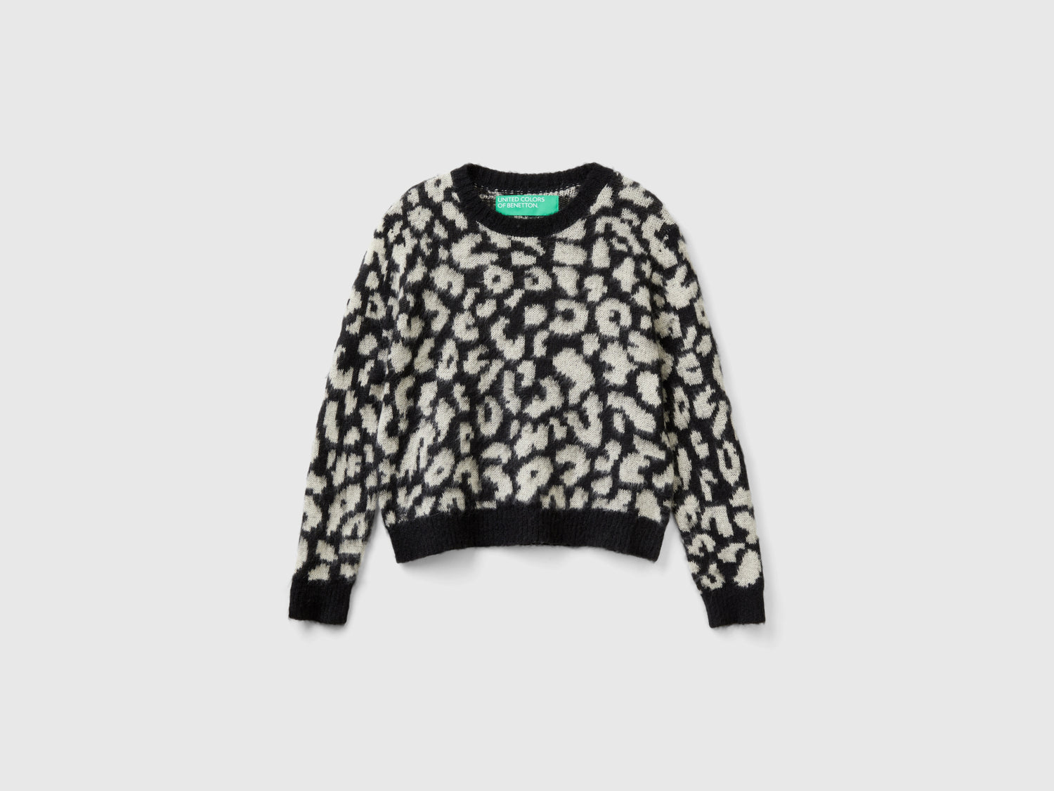 Maglione animalier in misto mohair da donna multi-color | Benetton Outlet