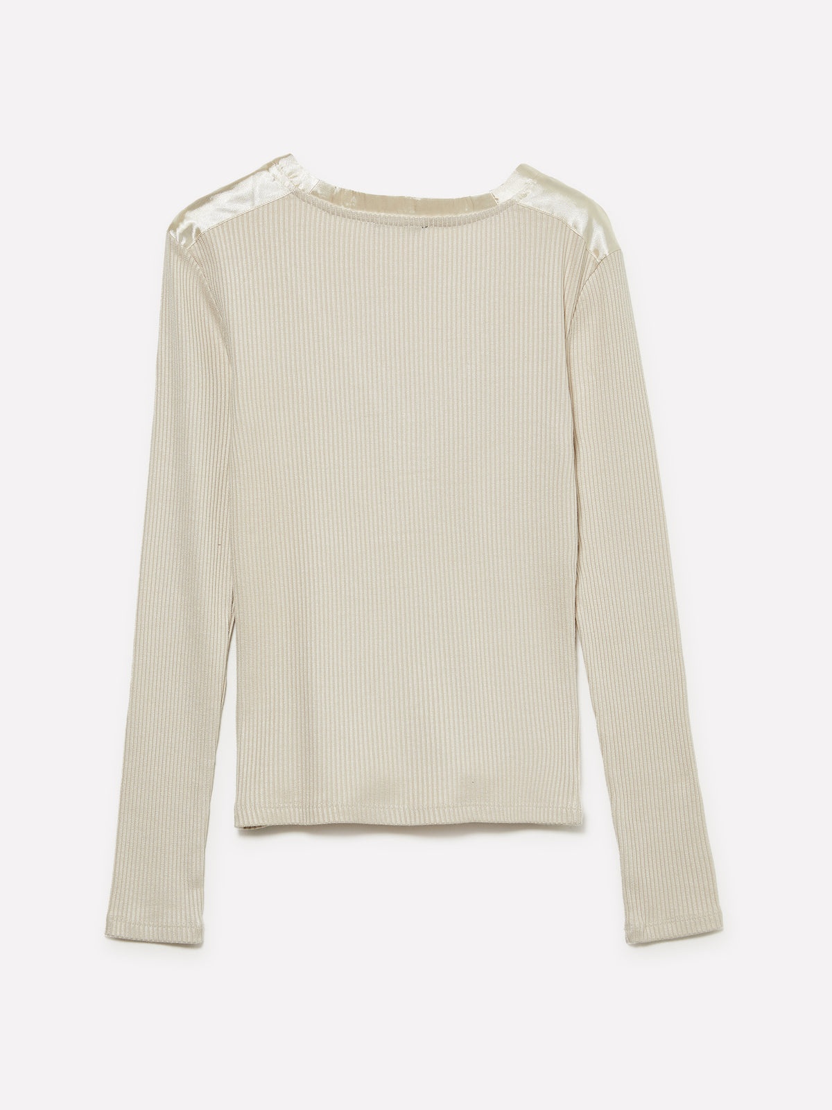Maglietta slim fit a costine