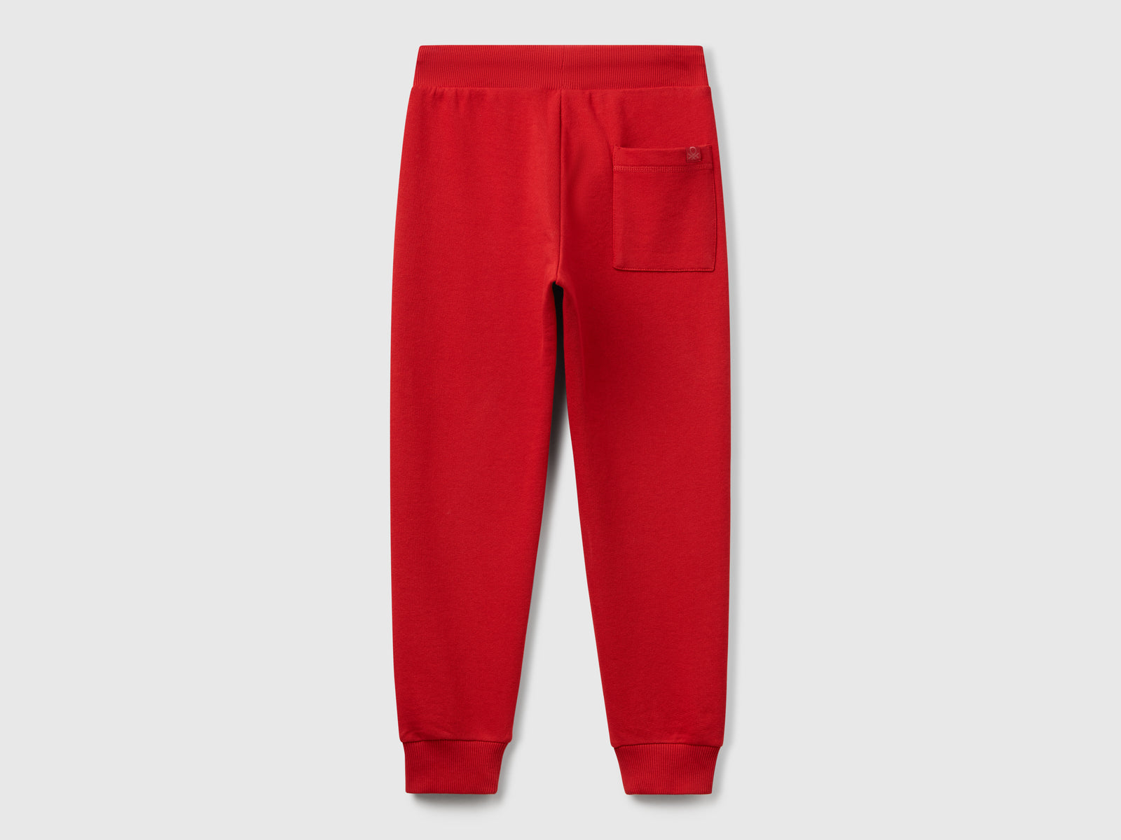 Pantaloni sportivi con coulisse da bambino rosso 2 | Benetton Outlet