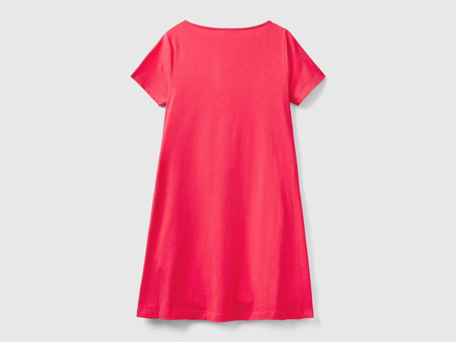 Abito corto svasato da donna fucsia 2 | Benetton Outlet