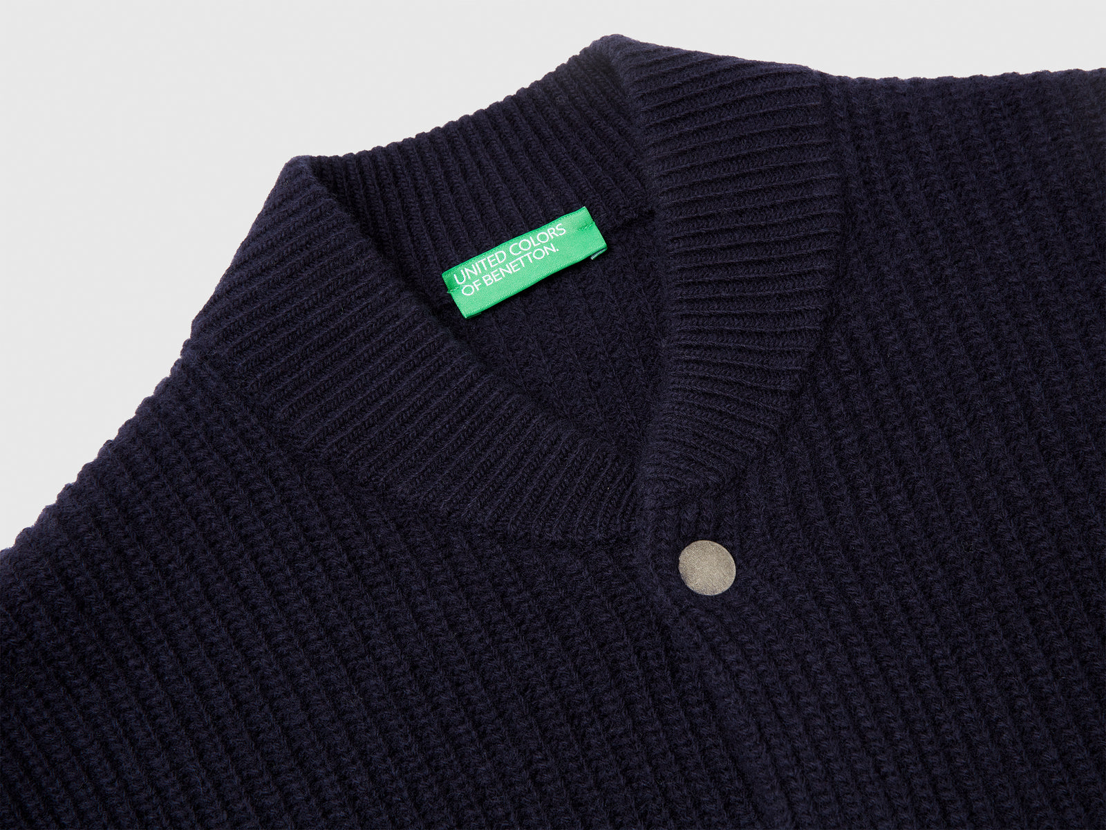 Cardigan in misto lana da uomo blu scuro 3 | Benetton Outlet