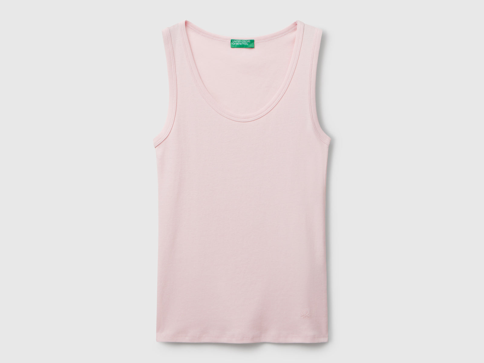 Canotta in puro cotone da donna rosa | Benetton Outlet
