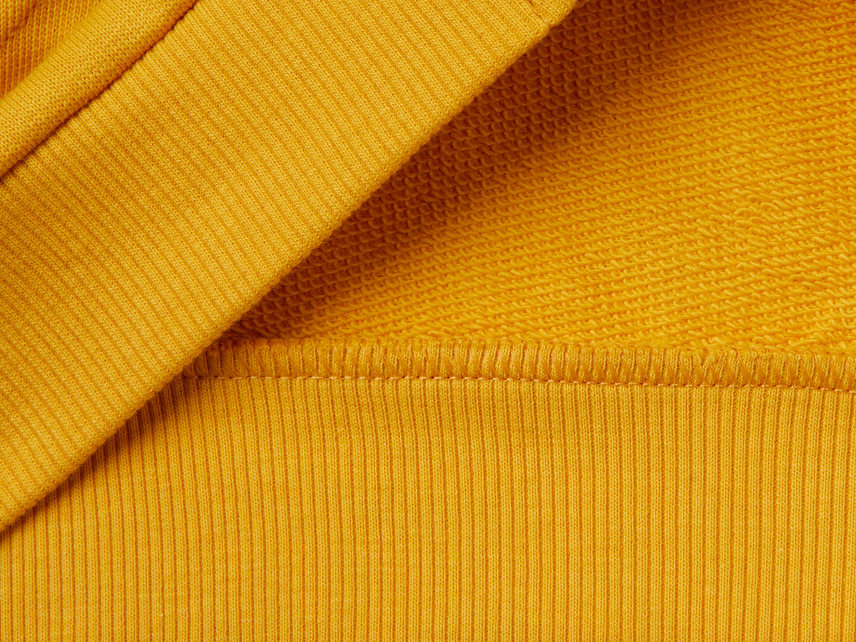 Felpa in cotone bio con zip