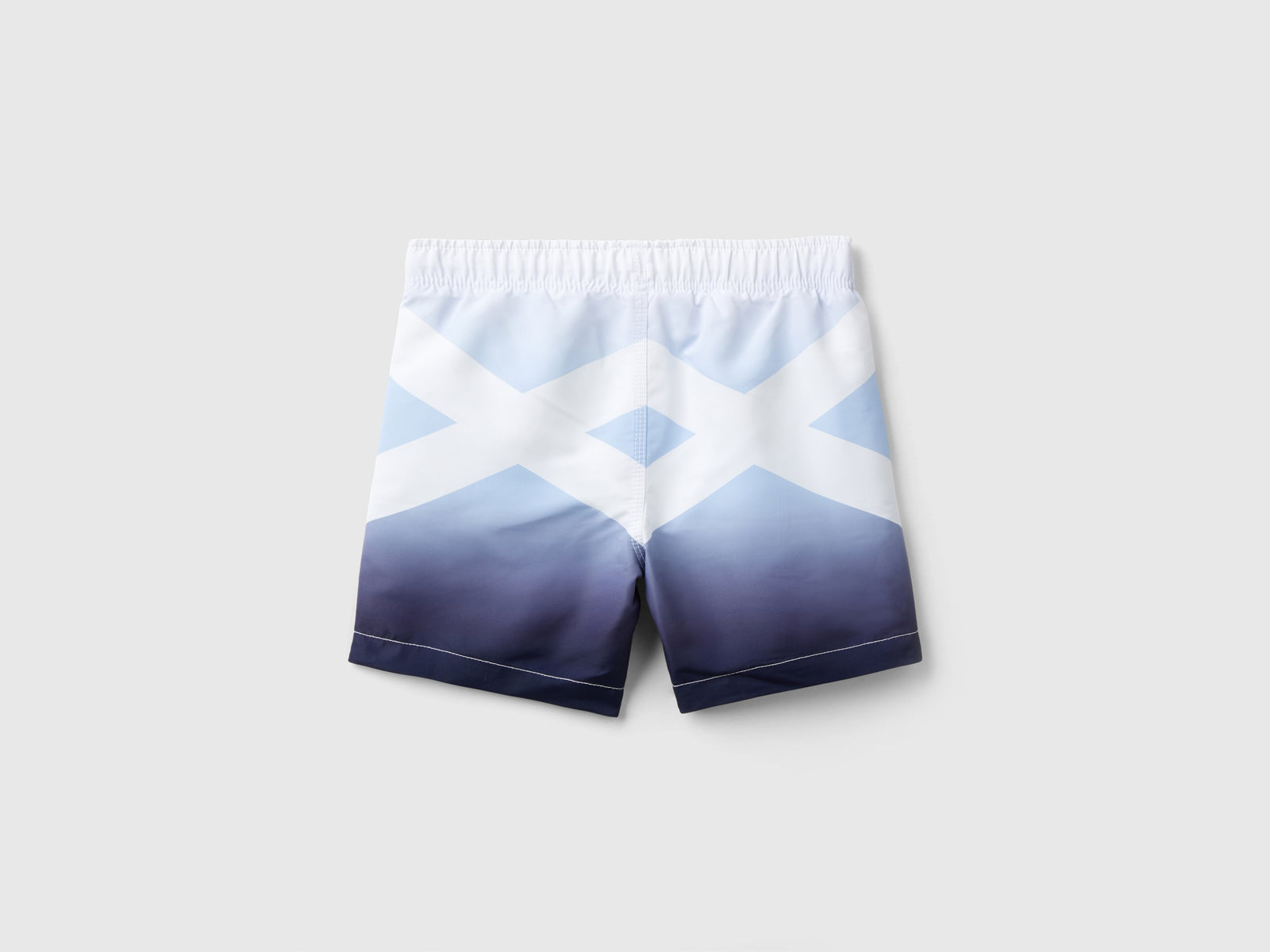 Costume boxer con stampa logo da bambino blu 2 | Benetton Outlet