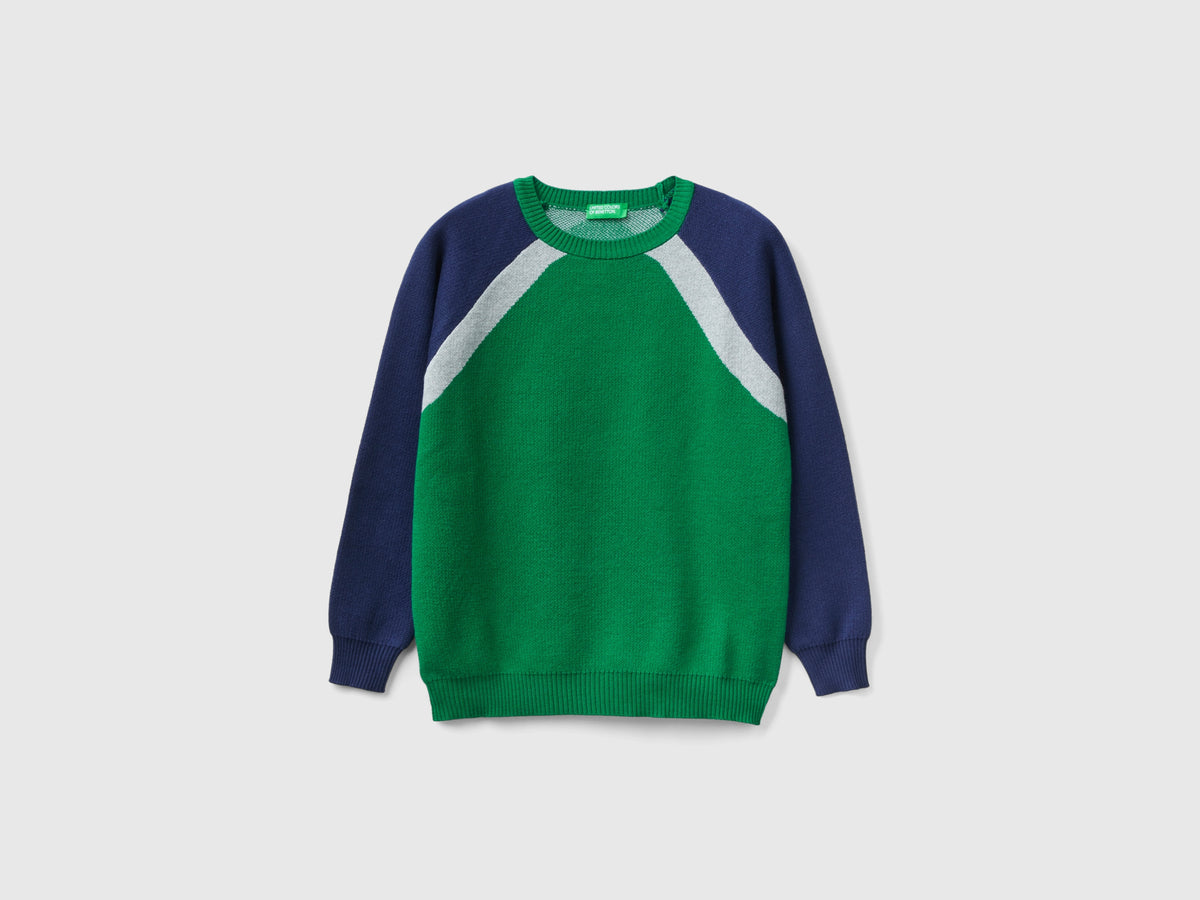 Maglia color block 100% cotone