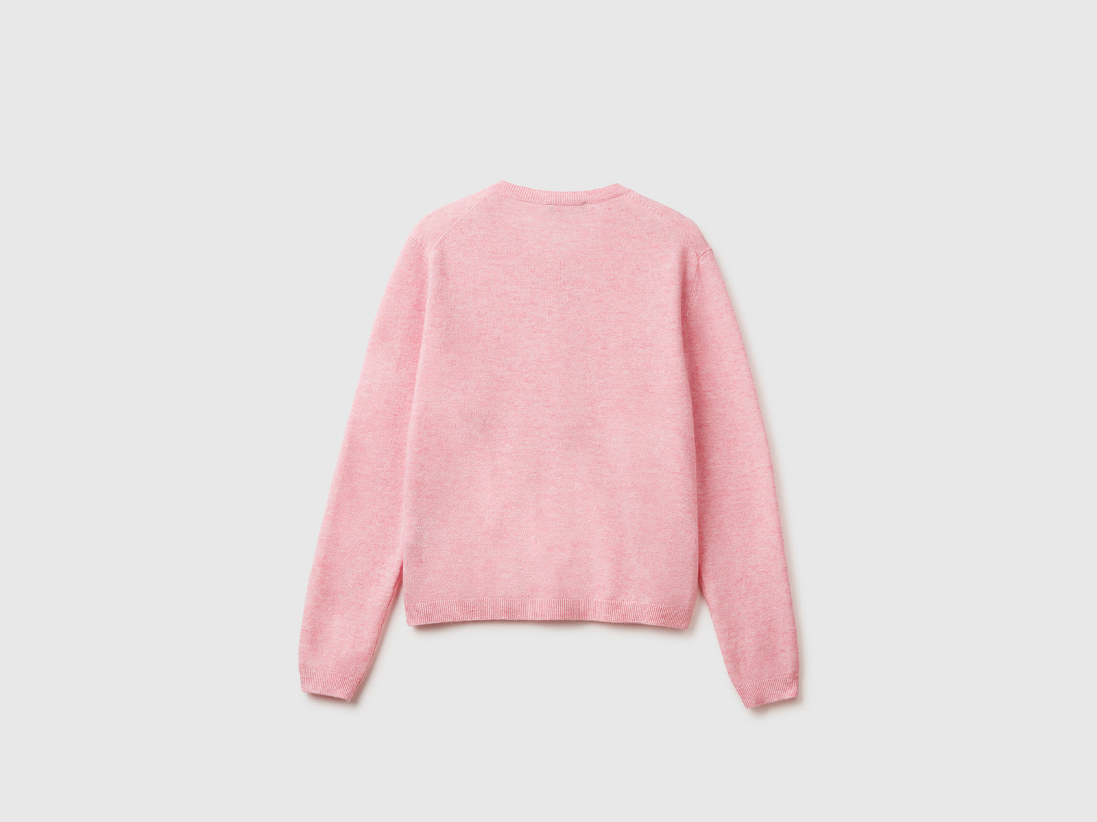 Cardigan in pura lana Merino da donna rosa 2 | Benetton Outlet