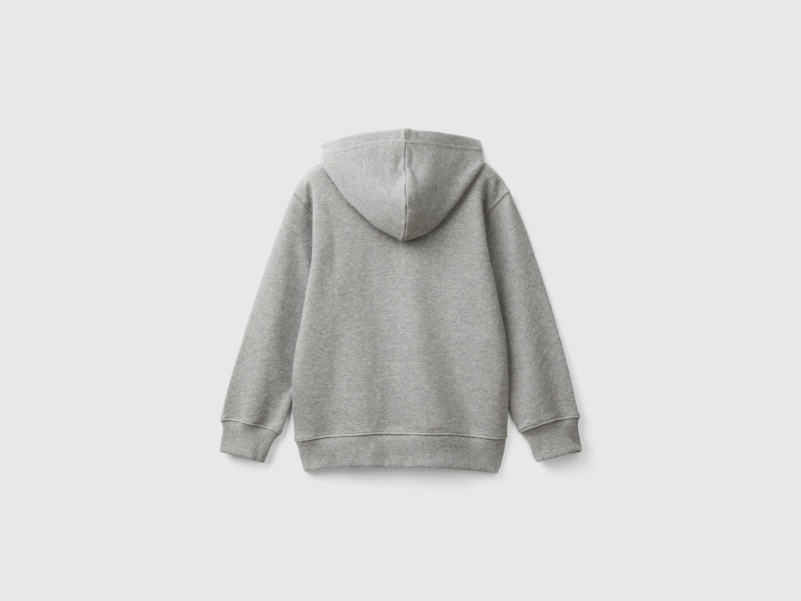 Felpa con stampa e cappuccio da bambino grigio scuro 2 | Benetton Outlet
