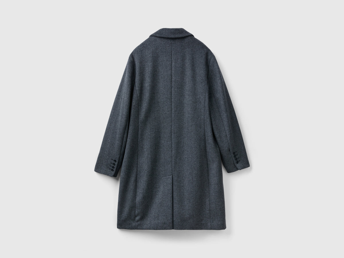 Cappotto corto in misto lana