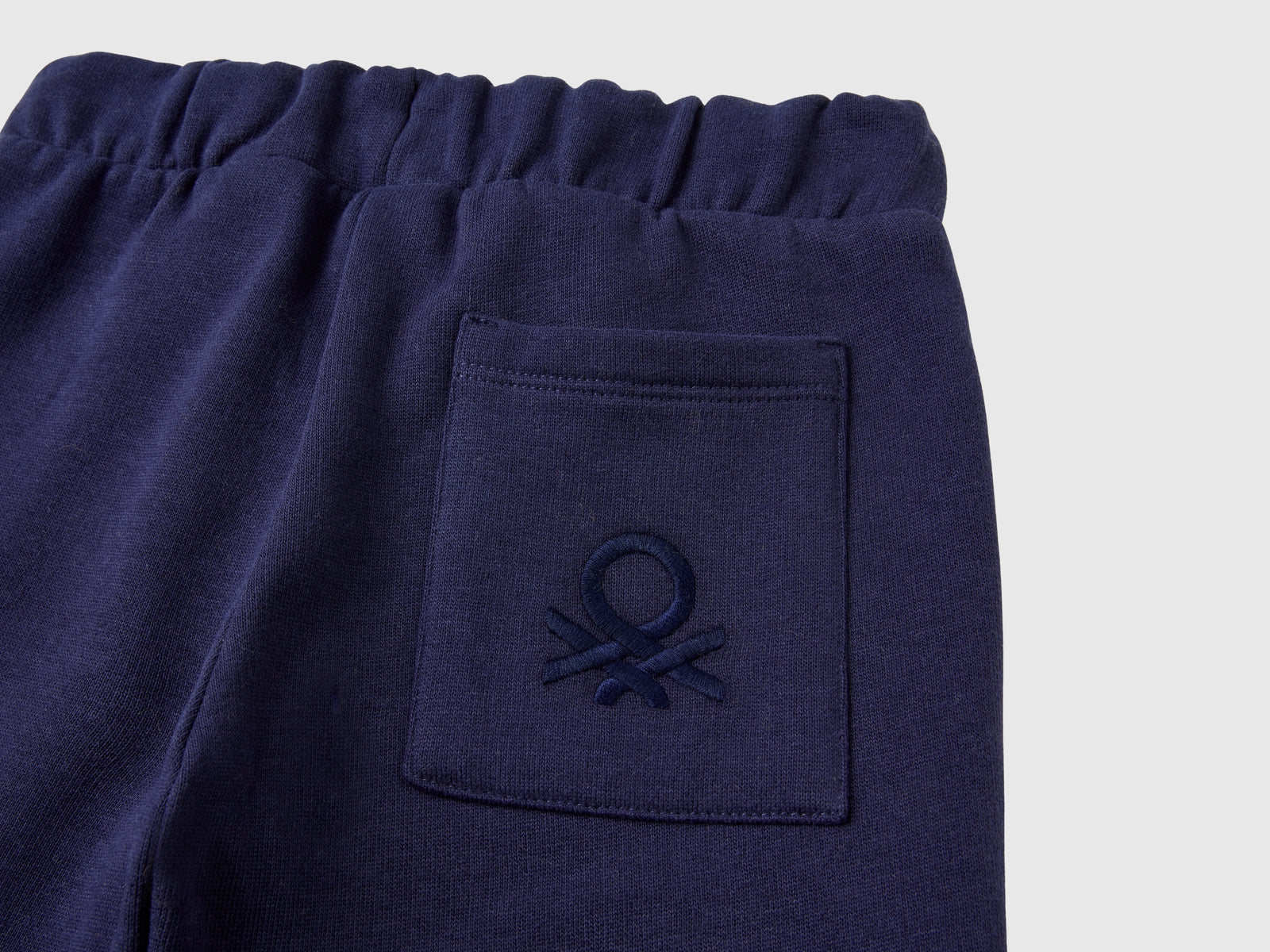 Joggers in calda felpa da bimbo blu scuro 3 | Benetton Outlet