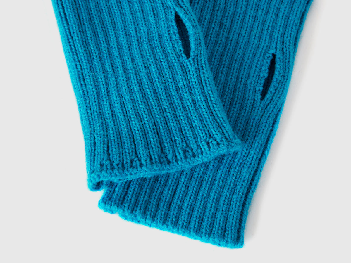 Manicotti azzurro fluo