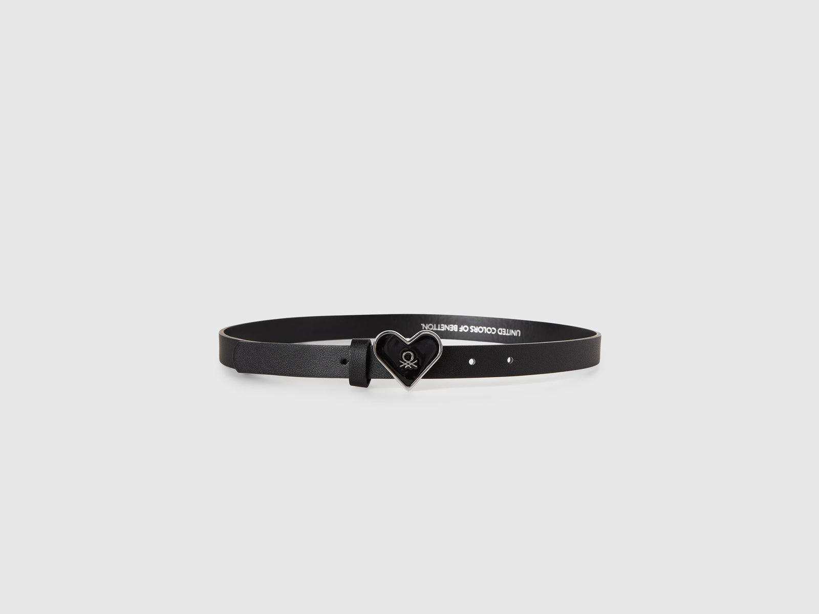 Cintura con fibbia cuore da bambina nero 3 | Benetton Outlet