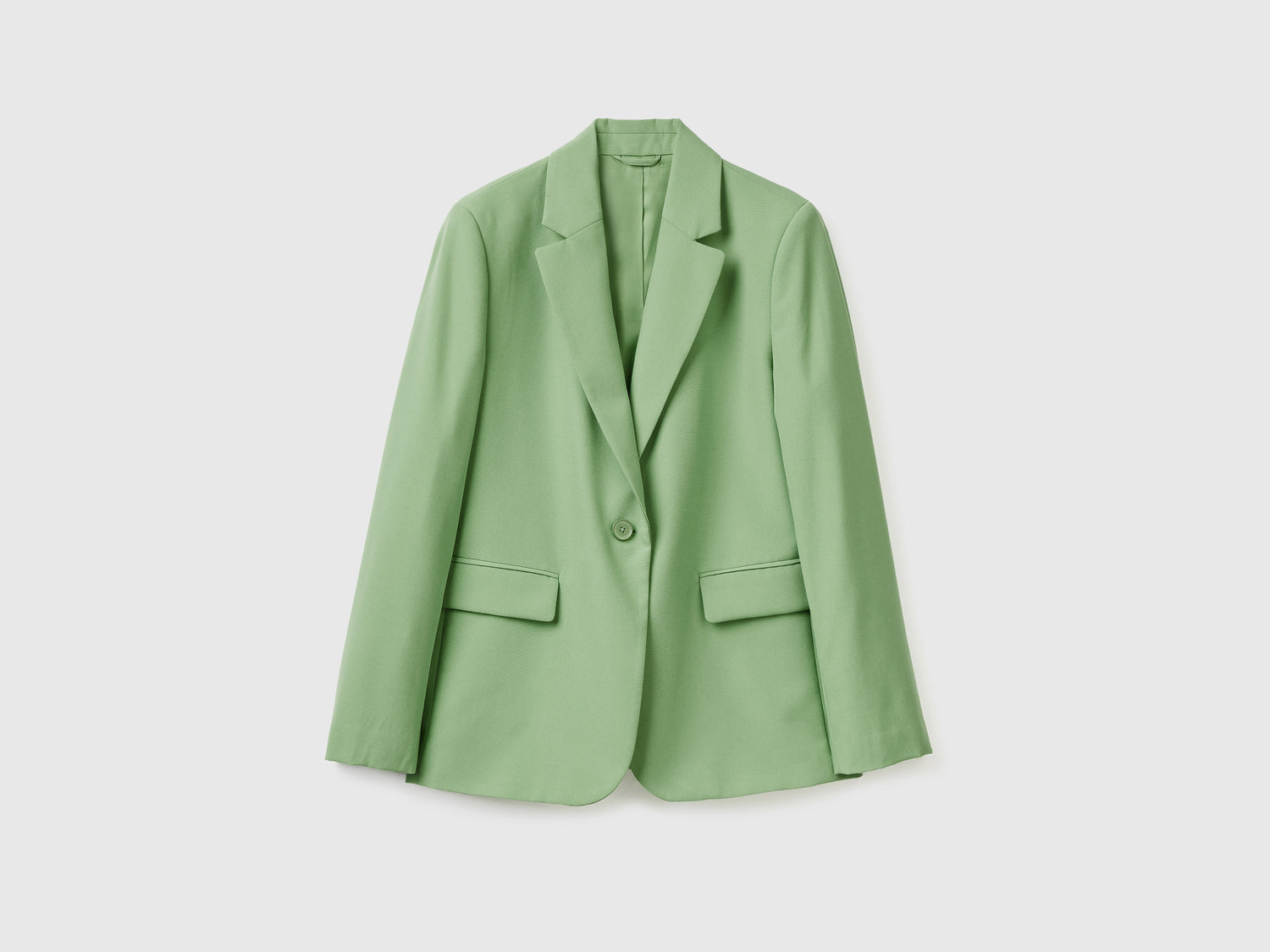 Giacca a manica lunga foderata da donna verde | Benetton Outlet