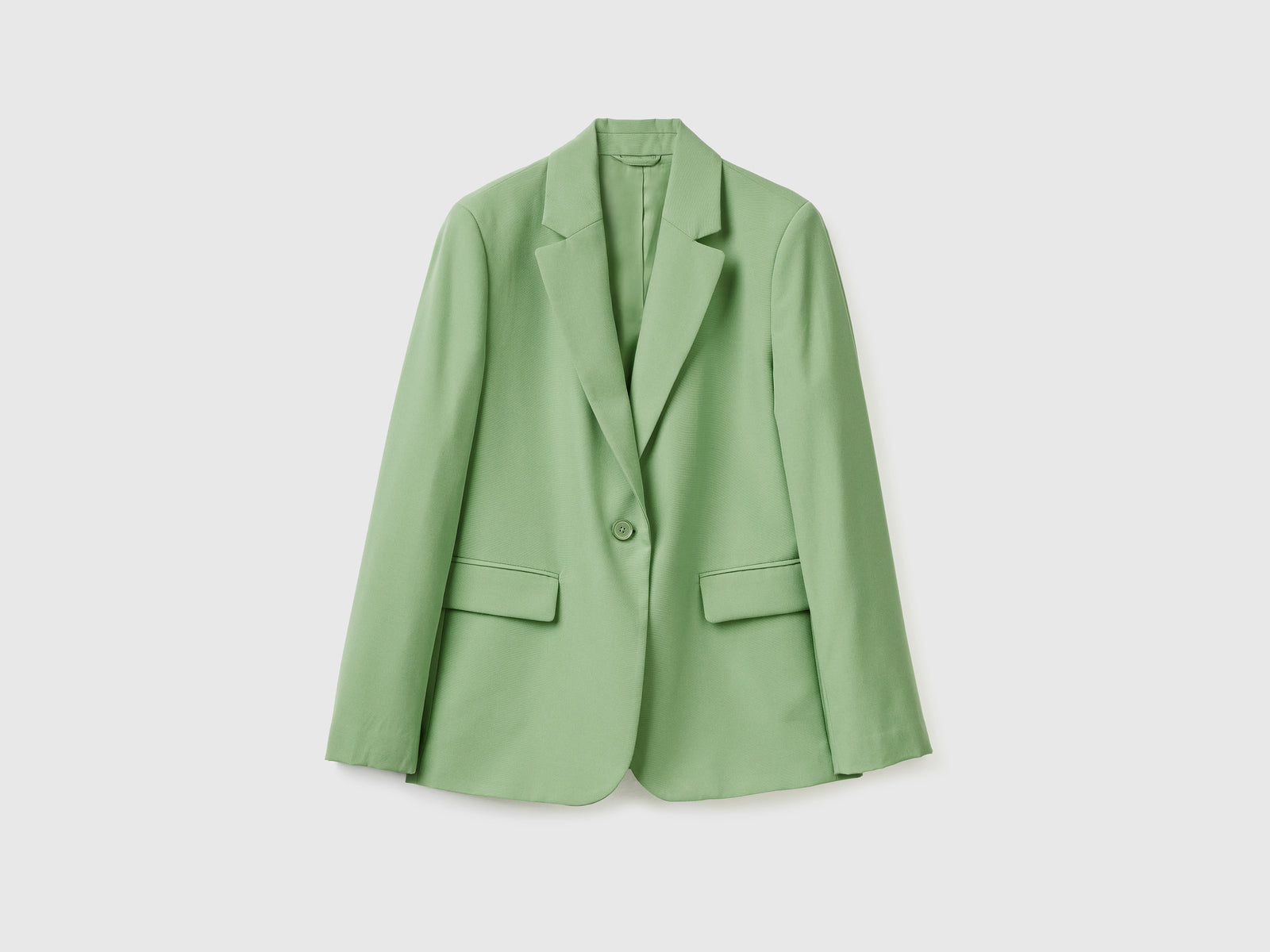 Giacca a manica lunga foderata da donna verde | Benetton Outlet