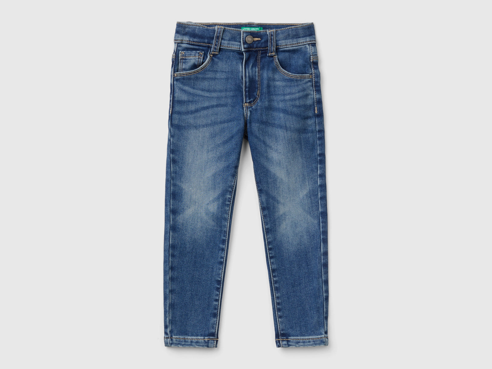 Jeans termici skinny fit da bimba blu | Benetton Outlet