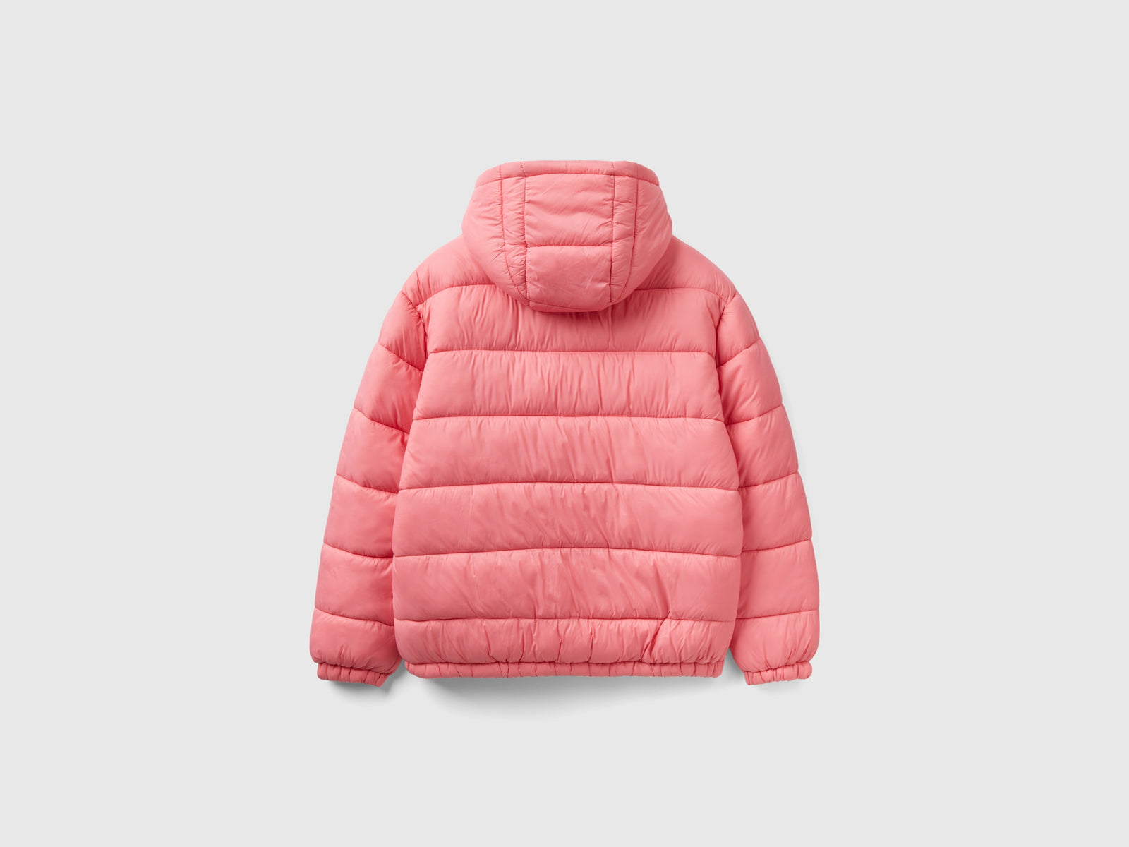 Piumino imbottito con ovatta riciclata da uomo rosa 2 | Benetton Outlet