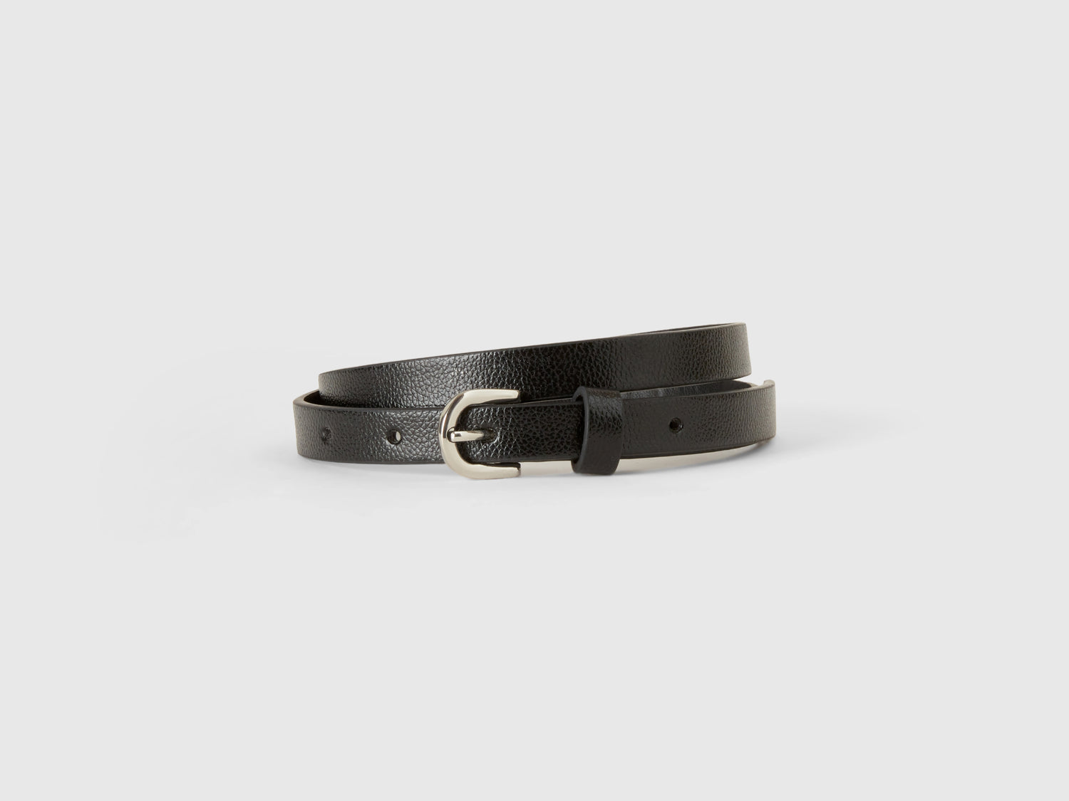 Cintura effetto metallizzato da bambina nero | Benetton Outlet