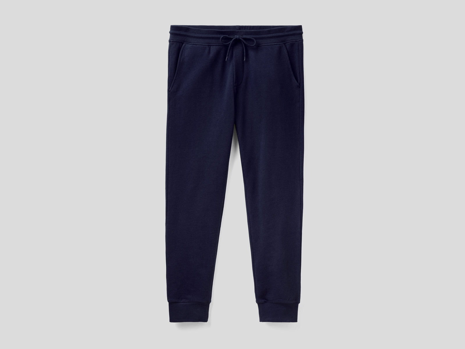 Joggers in felpa 100% cotone da uomo blu scuro | Benetton Outlet