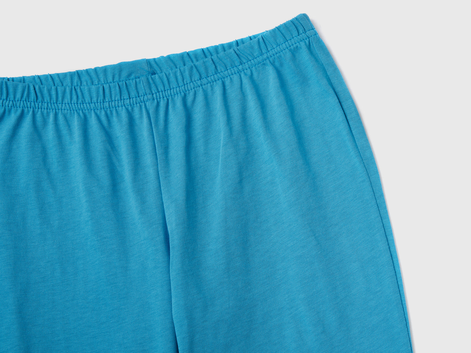 Pigiama lungo in puro cotone dalla vestibilità aderente da bambino turchese 2 | Benetton Outlet