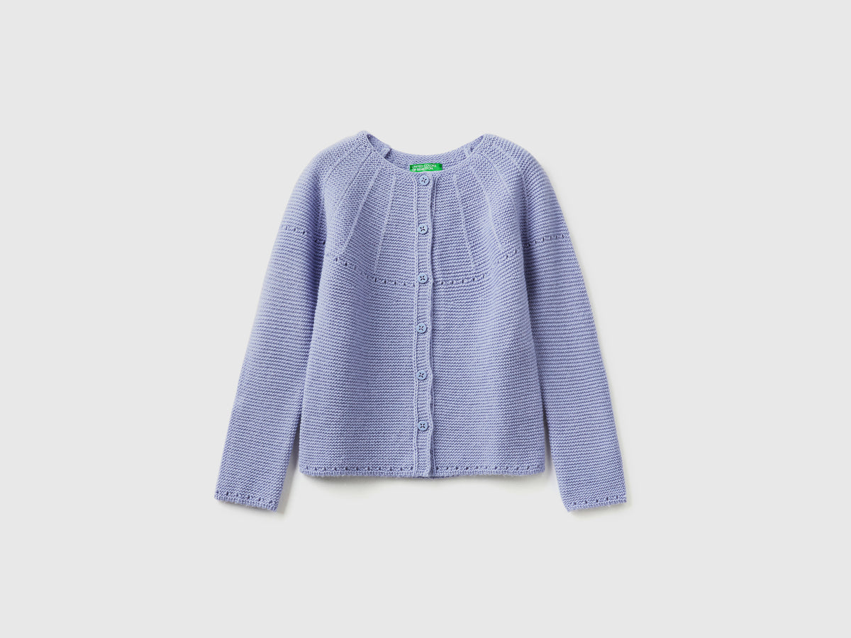 Cardigan con dettagli traforati