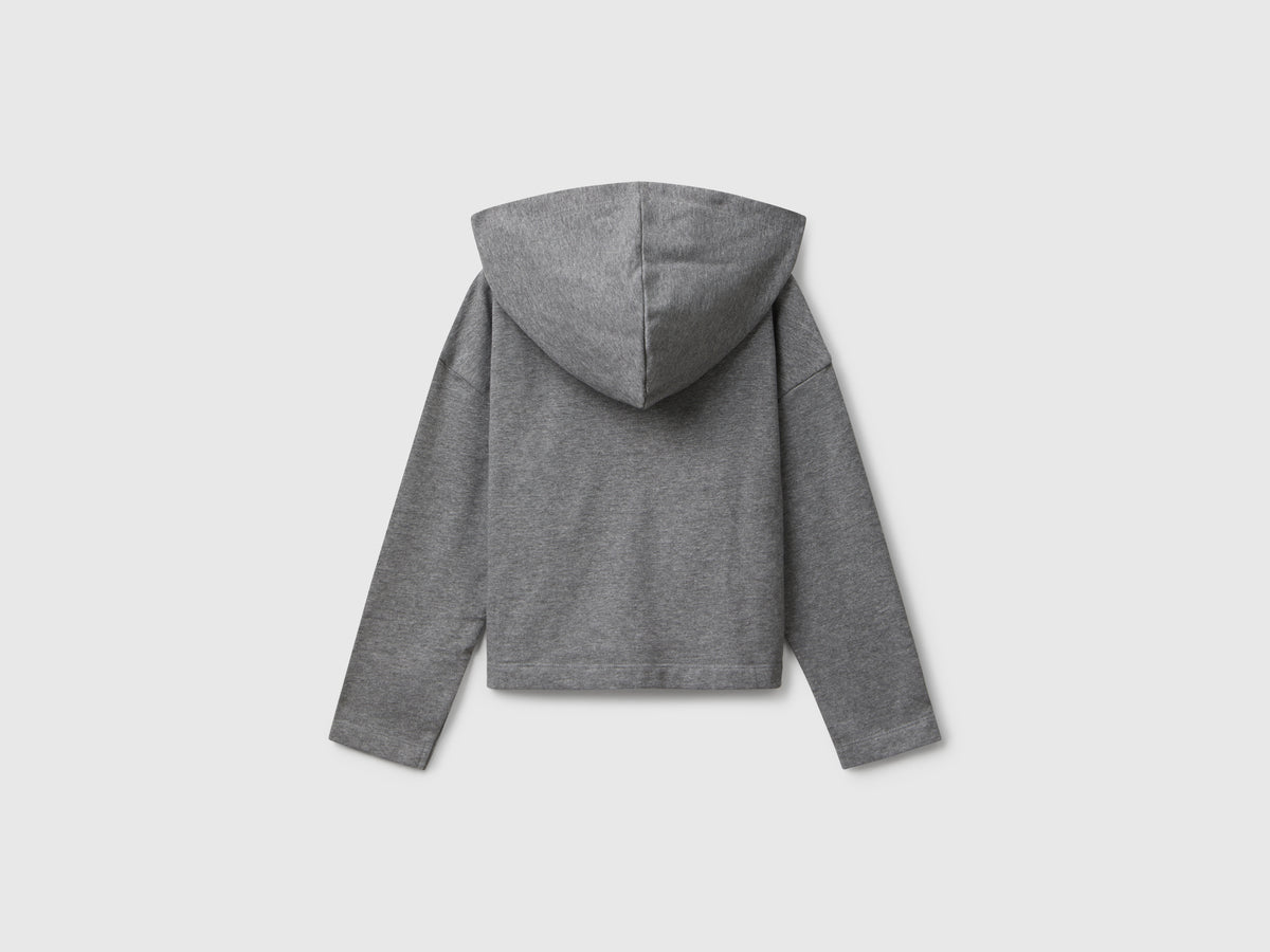 Felpa con zip e cappuccio