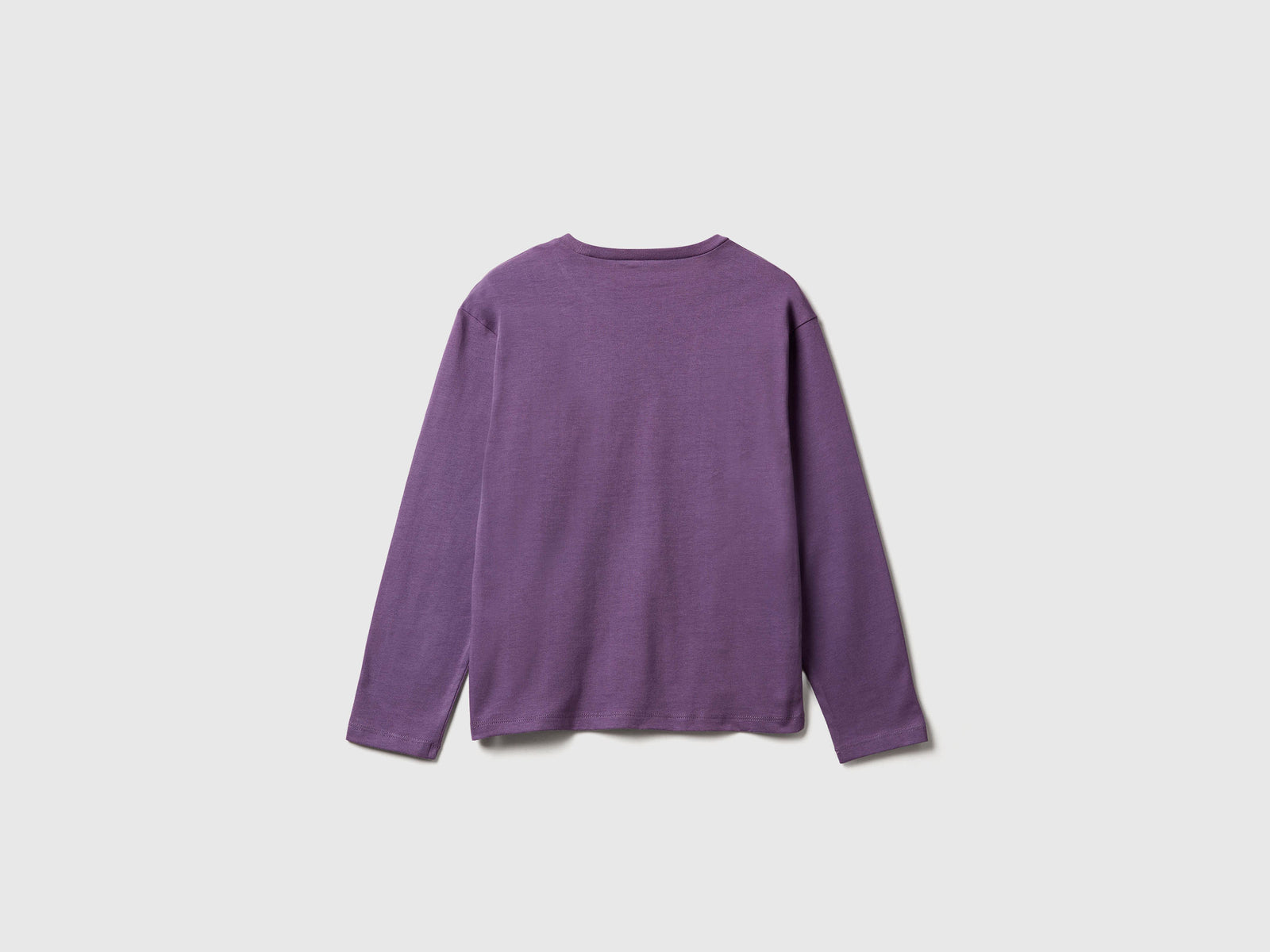T-shirt con stampa da bambina viola 2 | Benetton Outlet