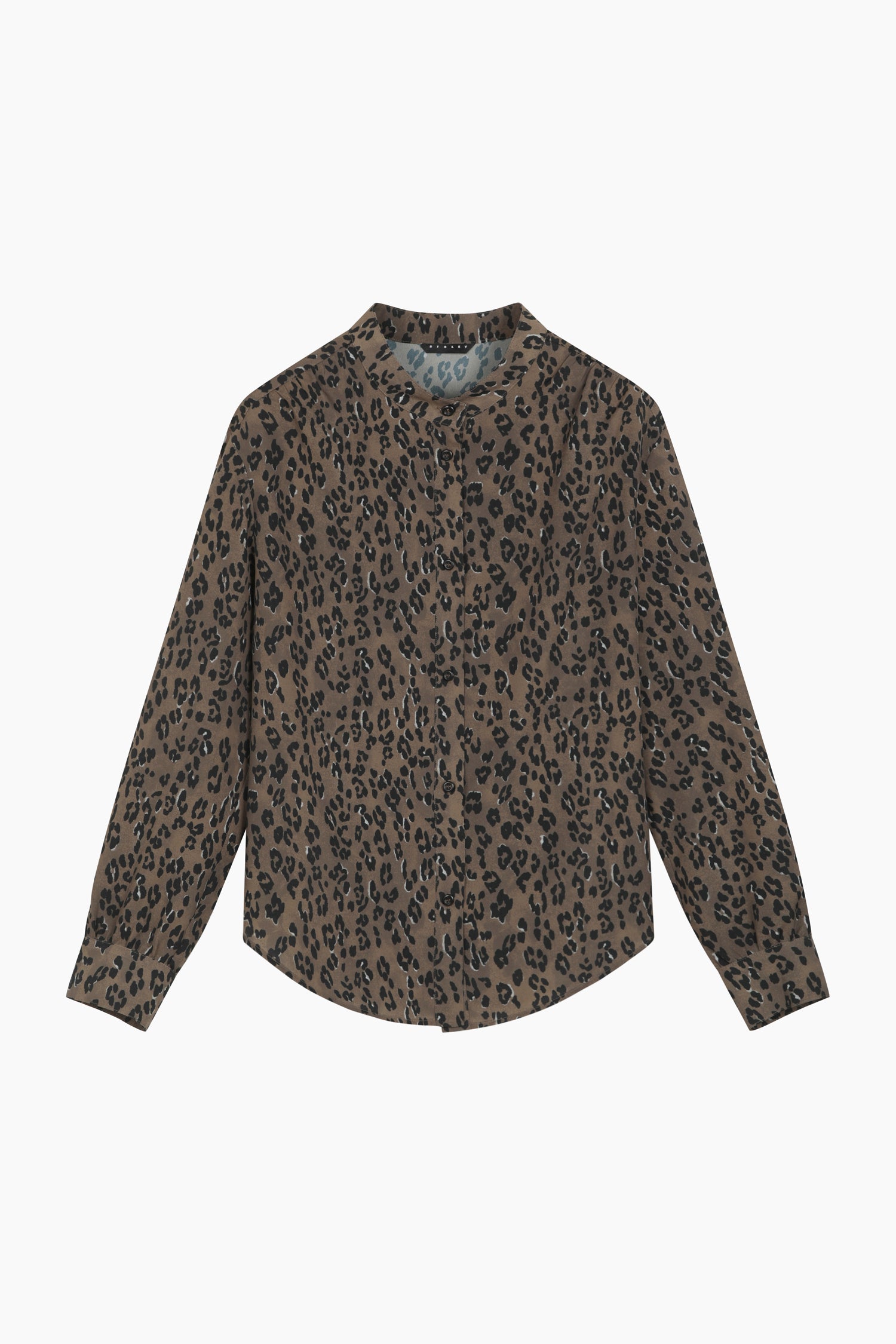 Camicia animalier da donna marrone scuro | Sisley Outlet