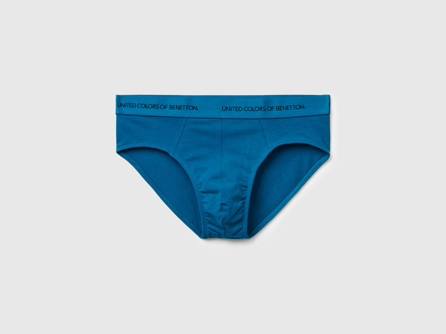 Slip in cotone elasticizzato da uomo verde ottanio | Benetton Outlet