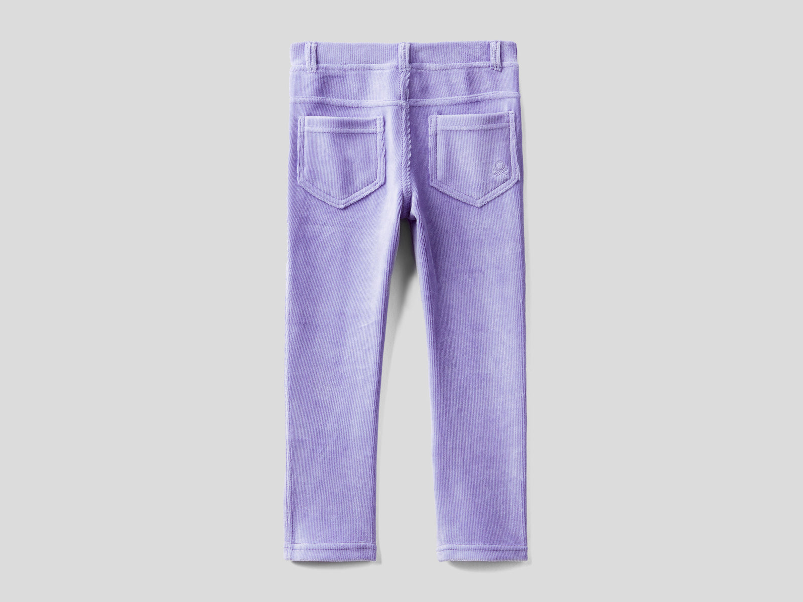 Pantaloni in ciniglia a costine da bimba lilla 2 | Benetton Outlet