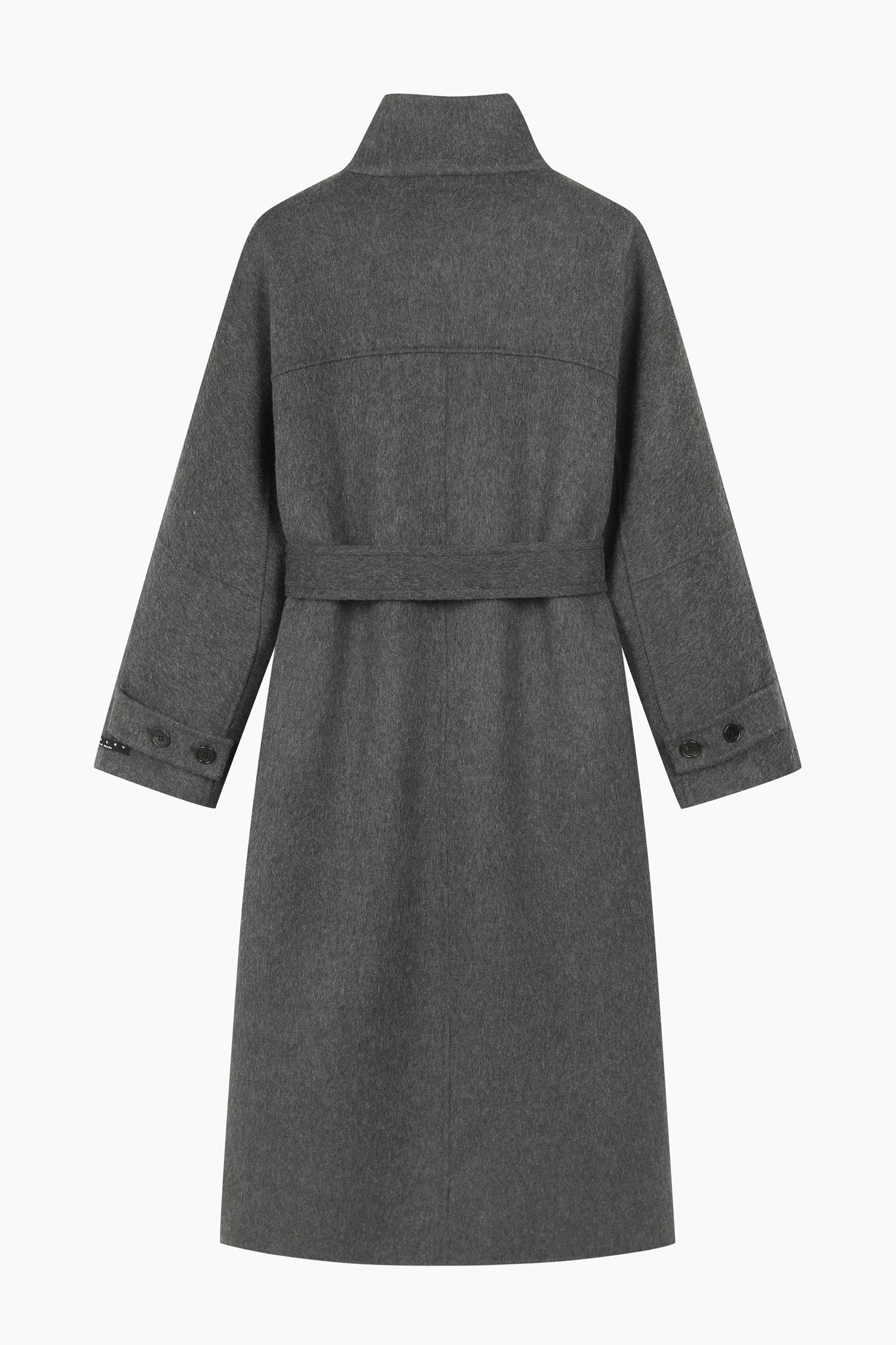 Cappotto 100% lana con cintura da donna grigio scuro 2 | Sisley Outlet
