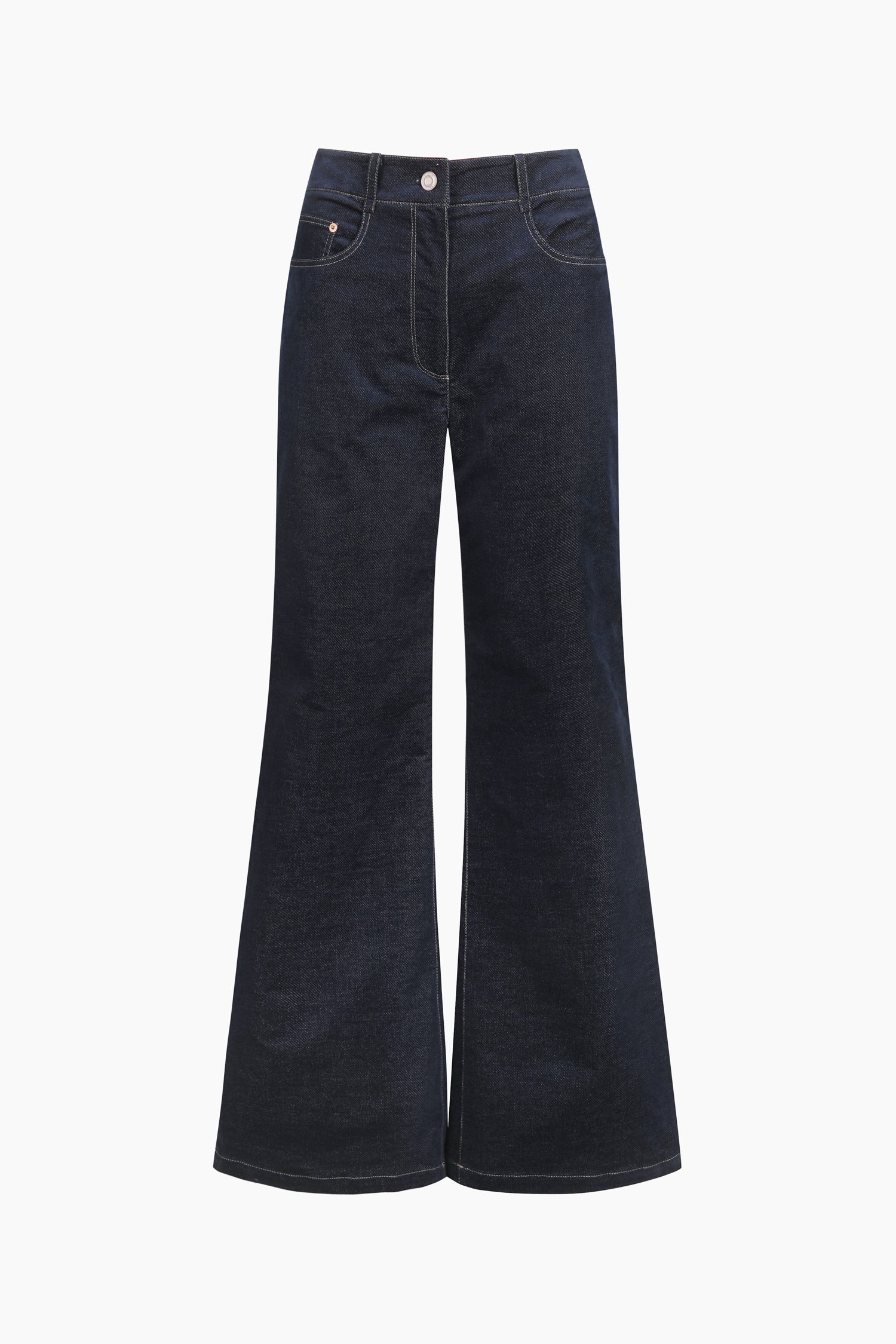 Jeans a zampa da donna blu scuro | Sisley Outlet