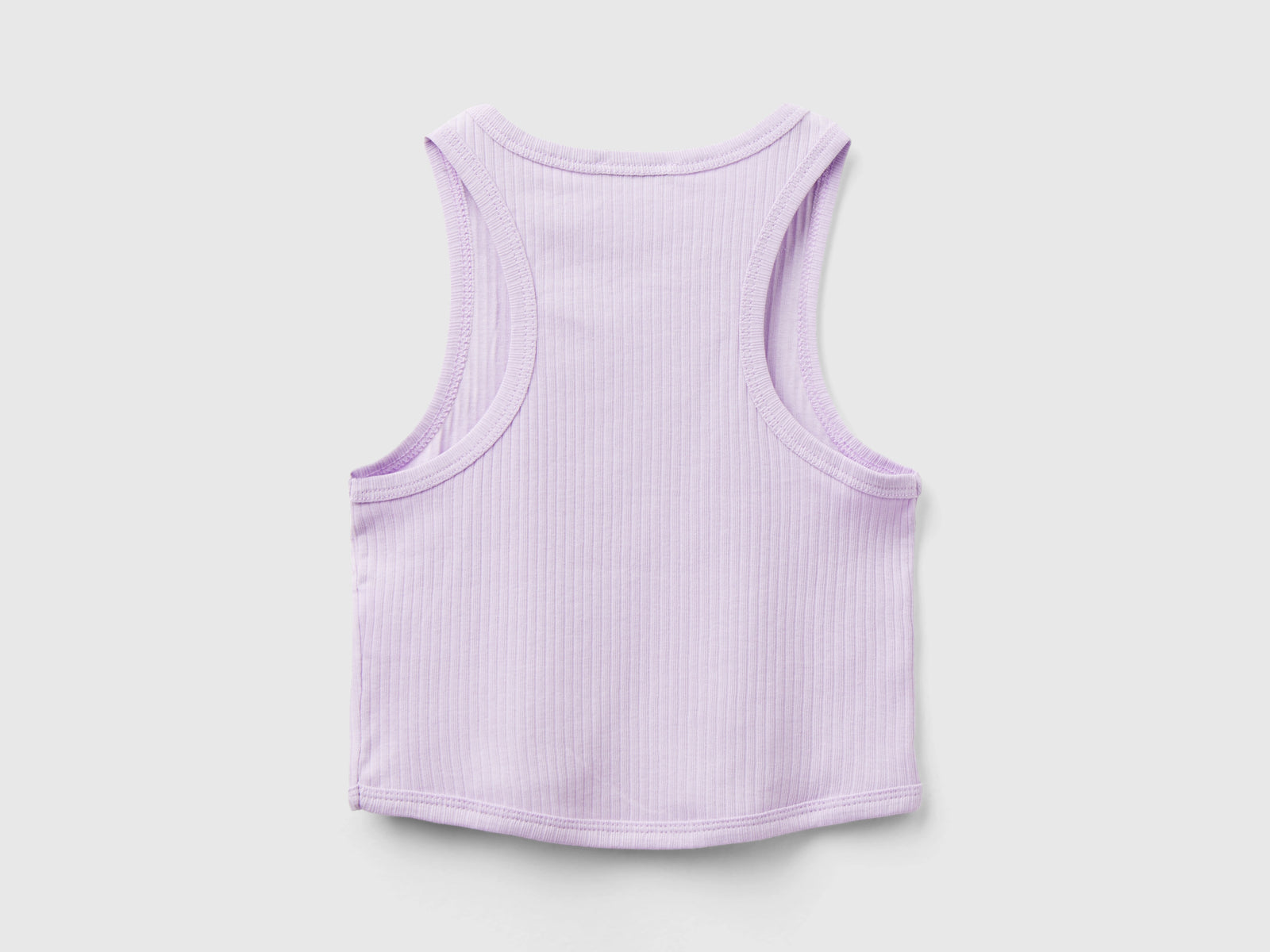 Canotta a costine da bambina lilla 2 | Benetton Outlet