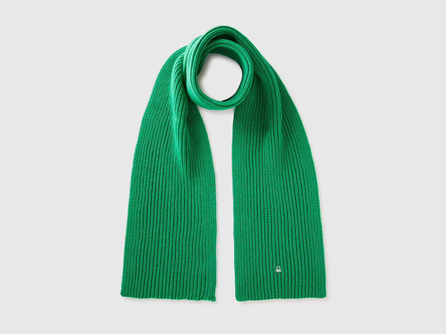 Sciarpa in misto lana da uomo verde | Benetton Outlet