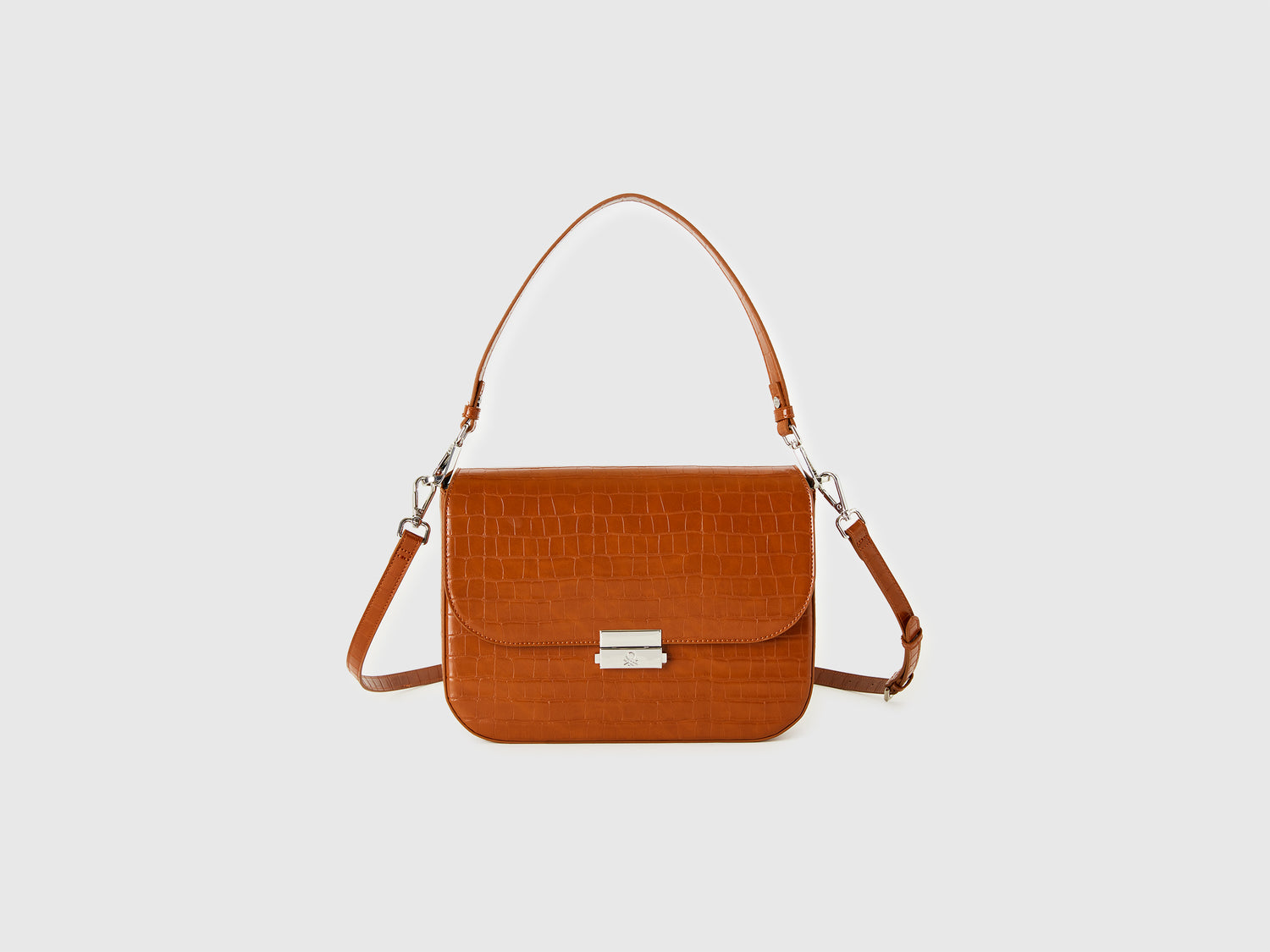 Be Bag grande marrone con stampa cocco da donna bruciato | Benetton Outlet