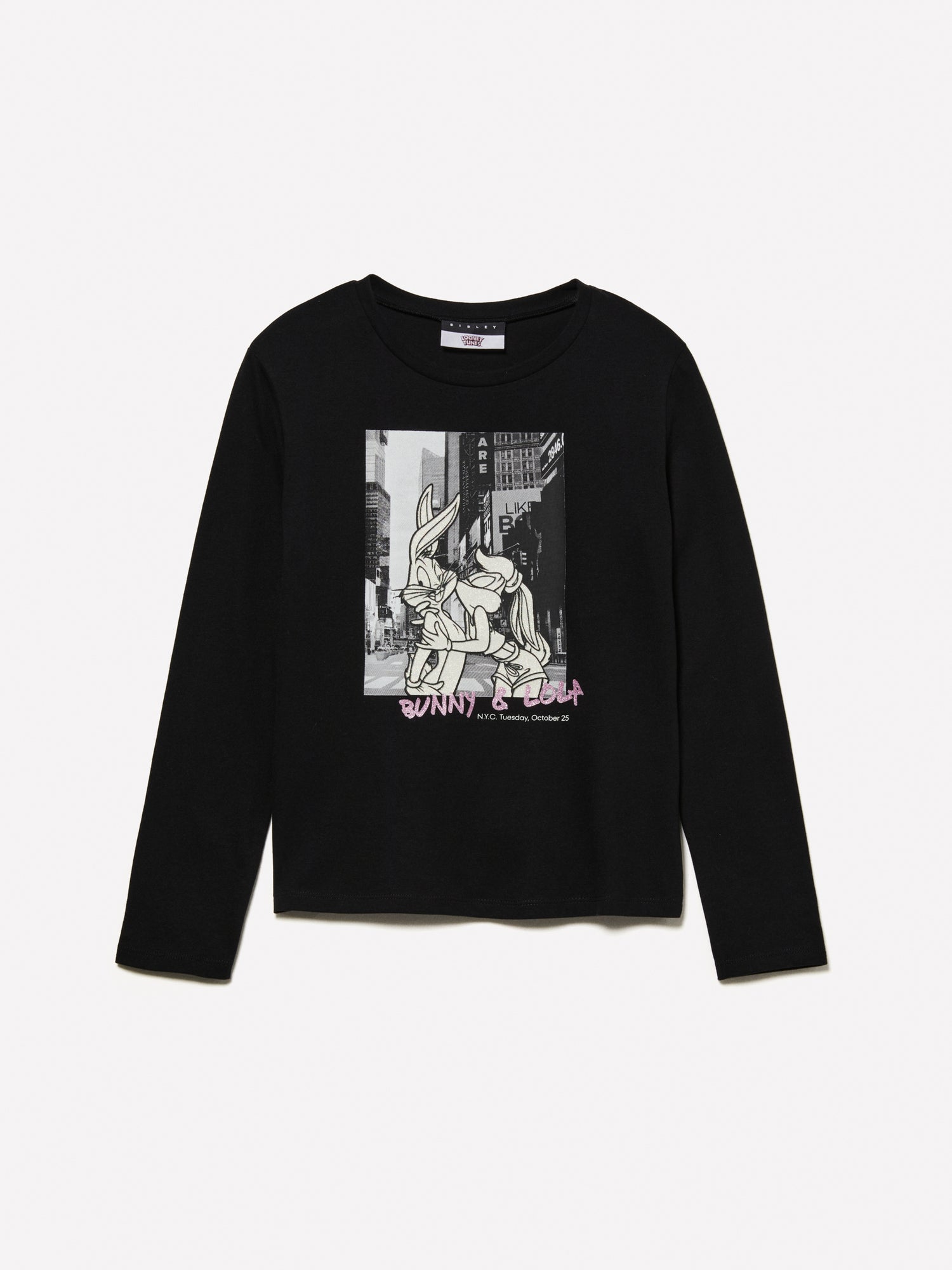 T-shirt con stampa ©Looney Tunes da bambina nero | Sisley young Outlet