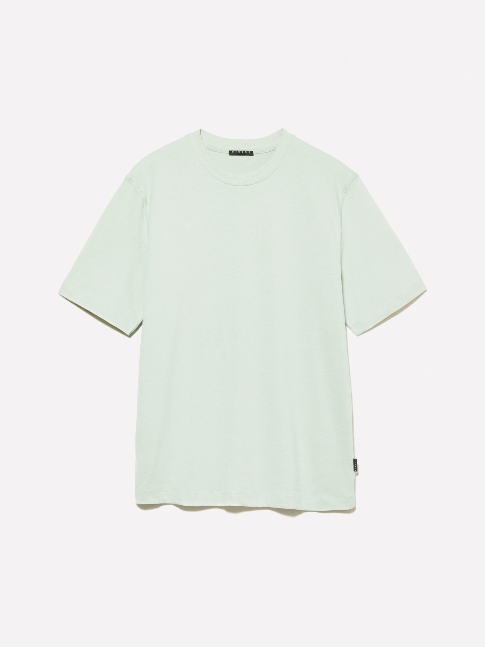 T-shirt 100% cotone bio da uomo verde chiaro | Sisley Outlet