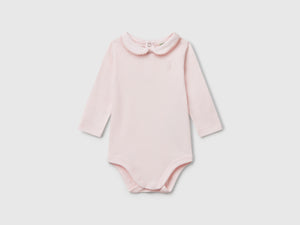 Body con colletto in cotone