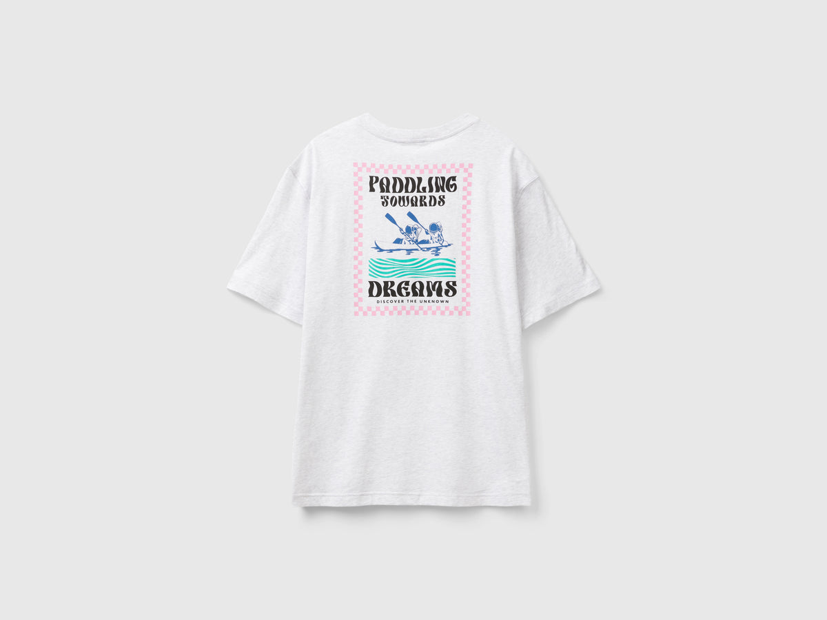 T-shirt over fit con stampa