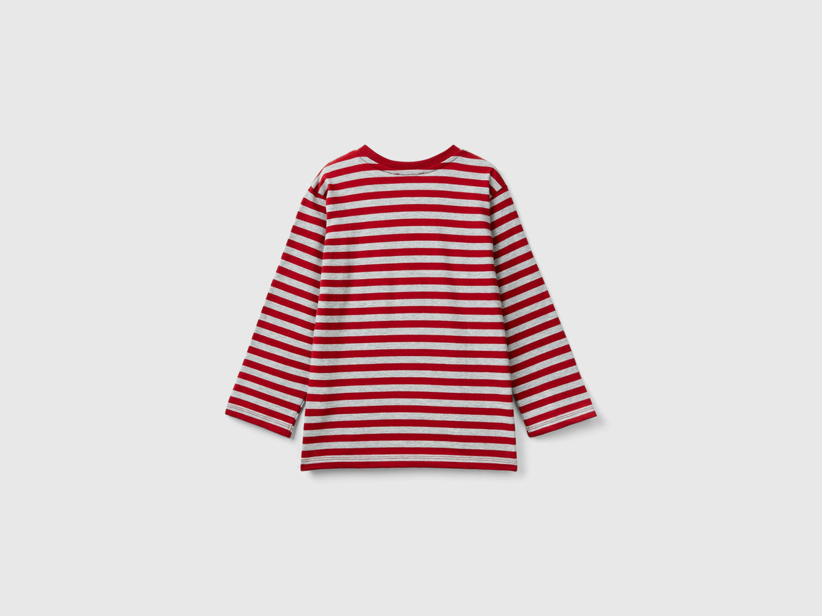 T-shirt a righe 100% cotone