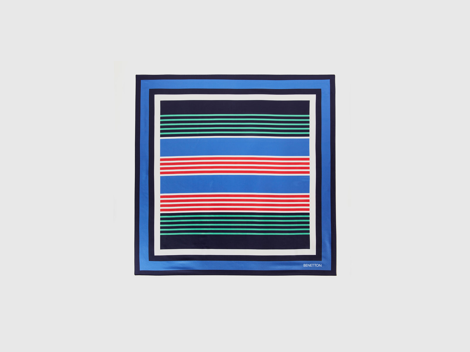 Foulard fantasia in tessuto riciclato da donna multi-color | Benetton Outlet