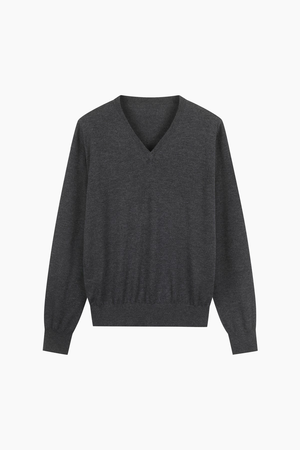 Maglia 100% lana con scollo a V