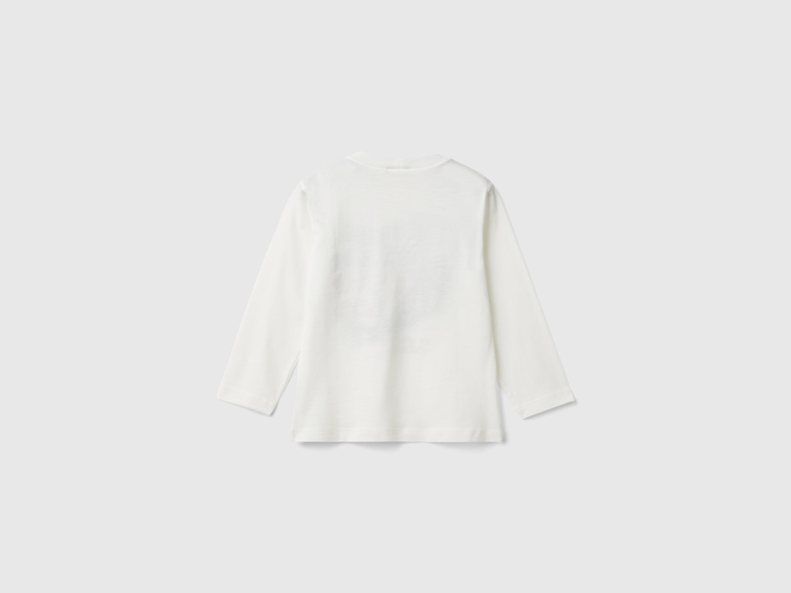 Maglietta regular fit con stampa da bimbo bianco panna 2 | Benetton Outlet