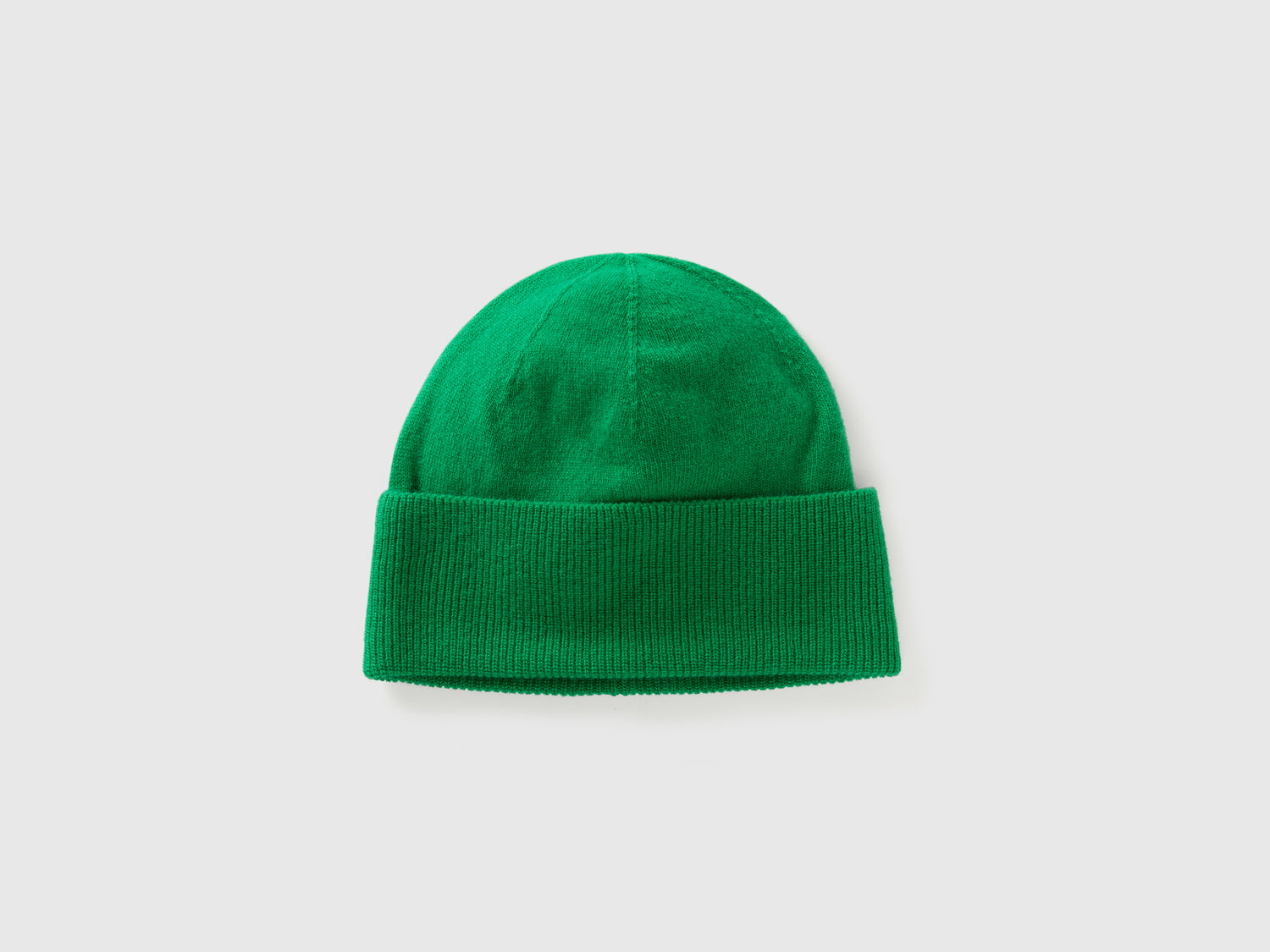 Cappello in pura lana Merino da donna verde | Benetton Outlet